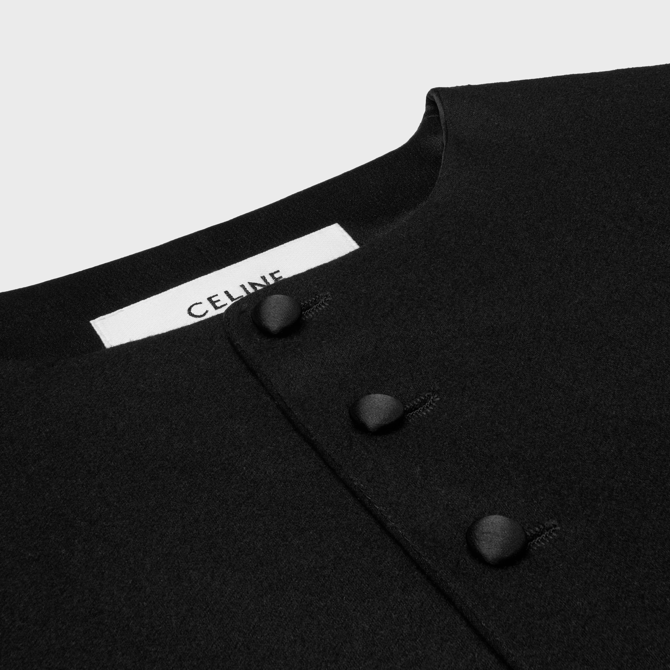 jaqueta cardigan EM FLANELA DE CASHMERE