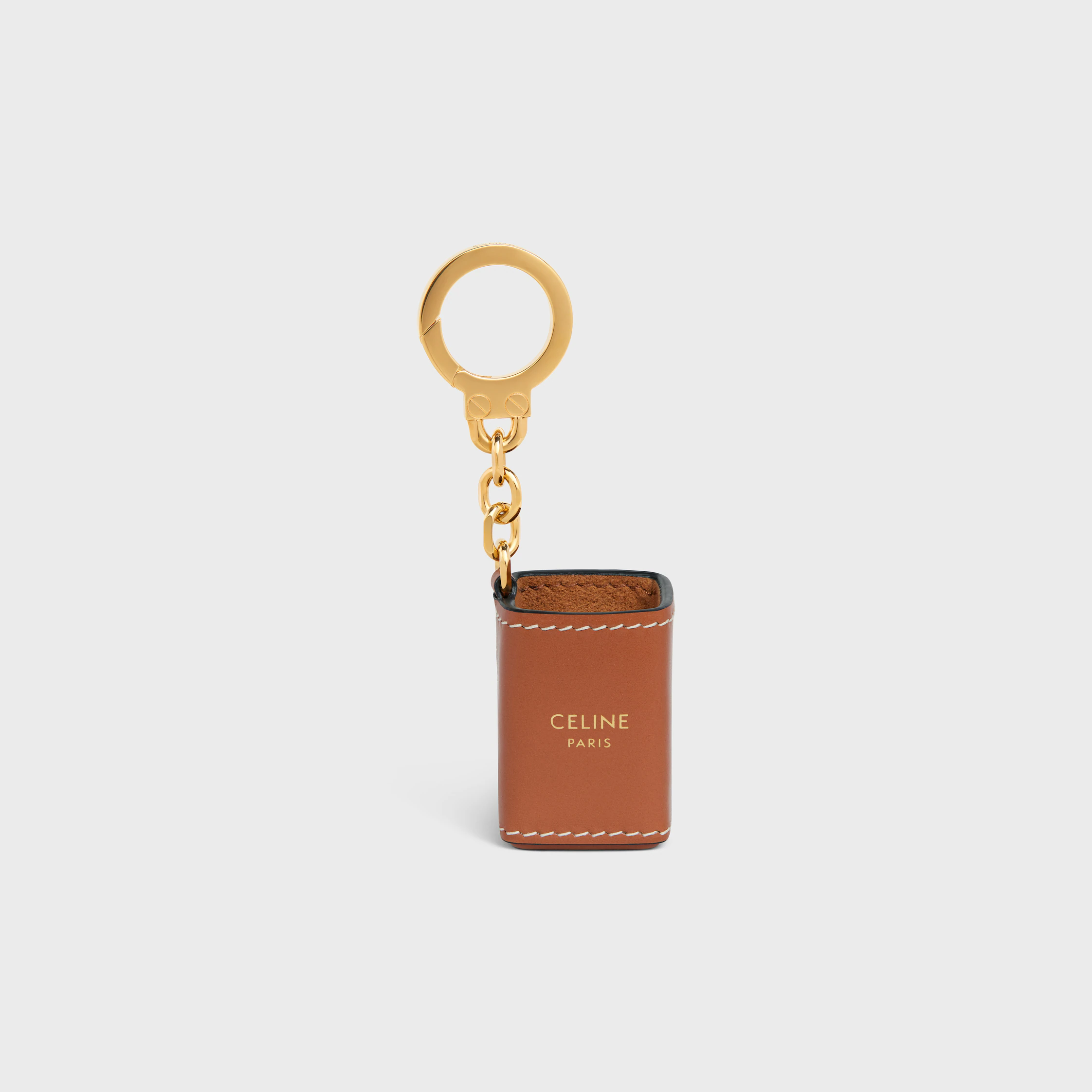 Miniatura de Suporte para Perfume em Couro de Novilho
