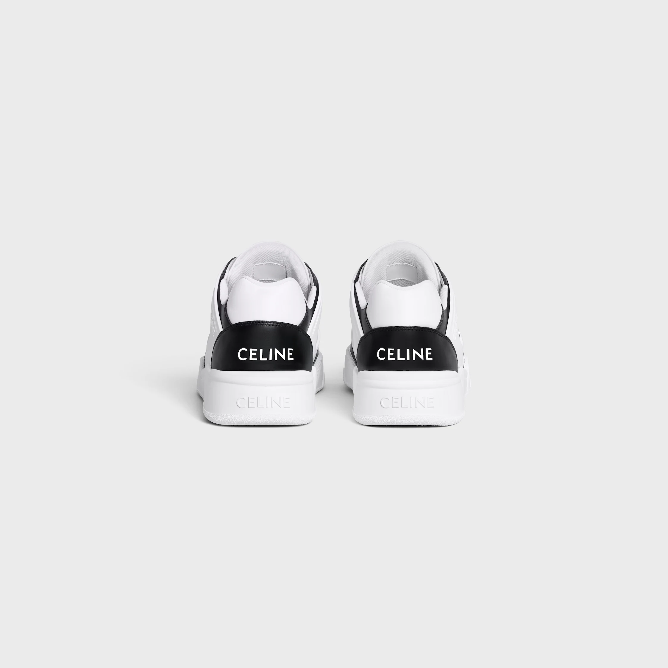 TÊNIS CELINE TRAINER CT-07 BAIXO COM LAÇO EM COURO DE VACA