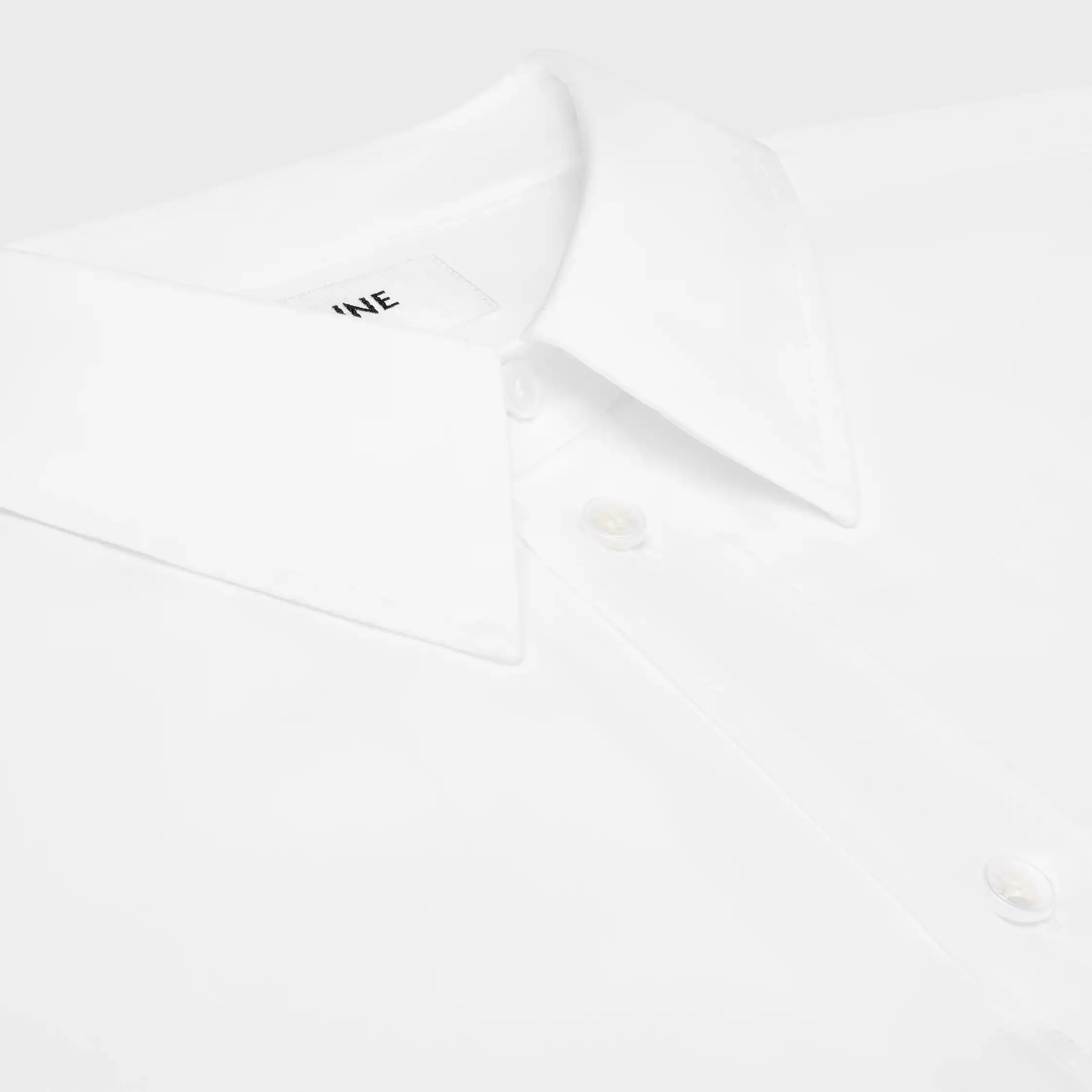 camisa solta EM POPLIN DE ALGODÃO