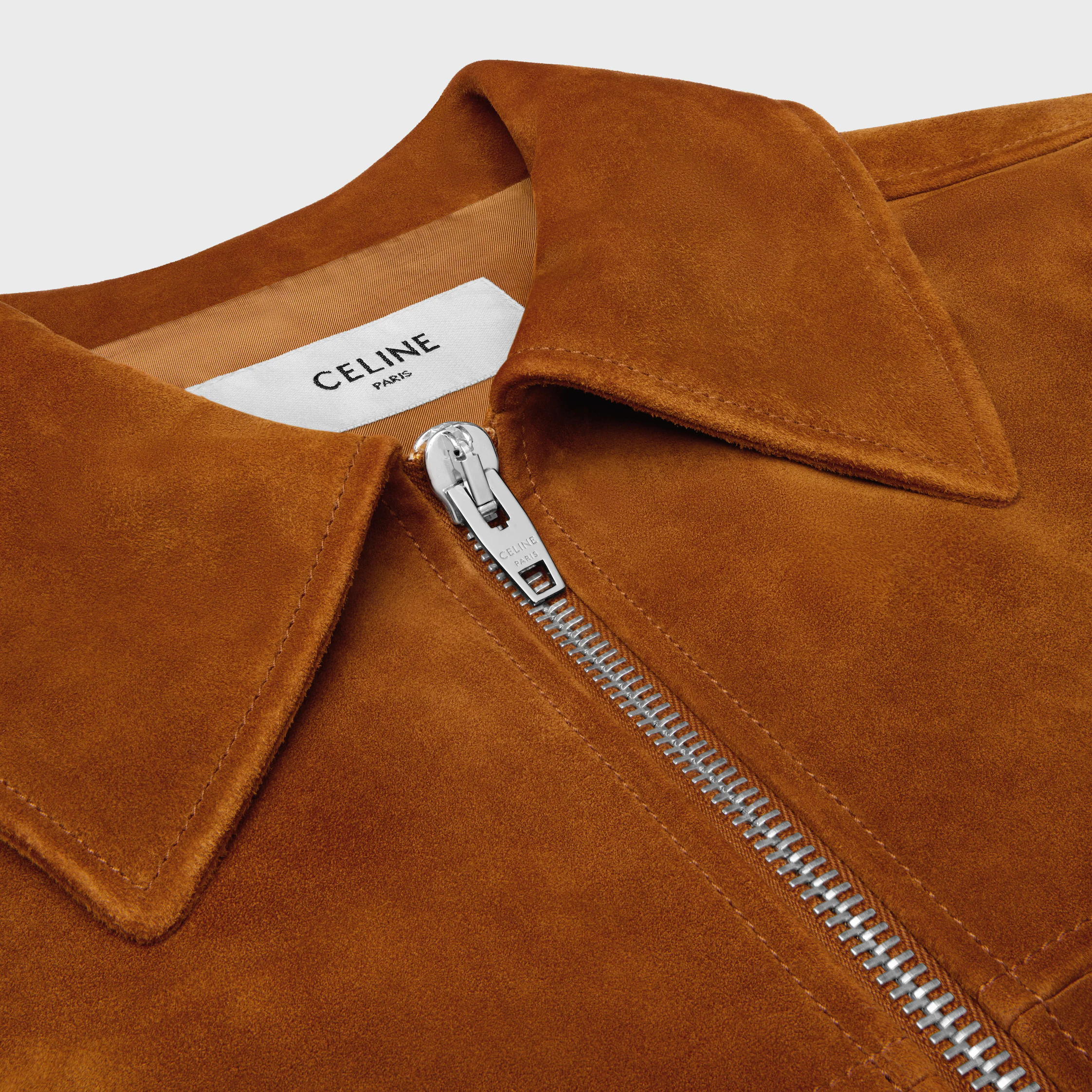 overshirt EM COURO DE CAVALA