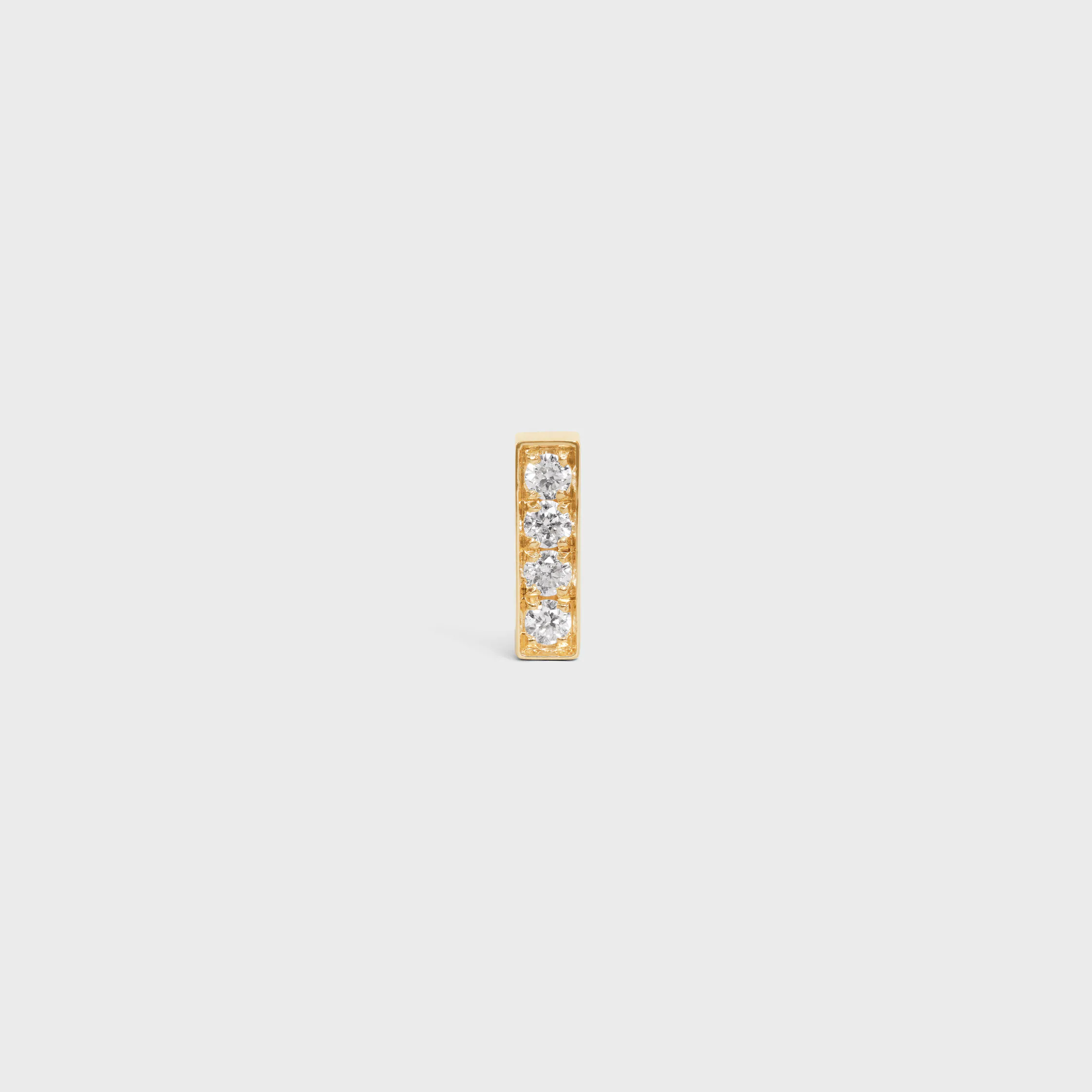Brinco Celine Line em Ouro Amarelo e Diamantes