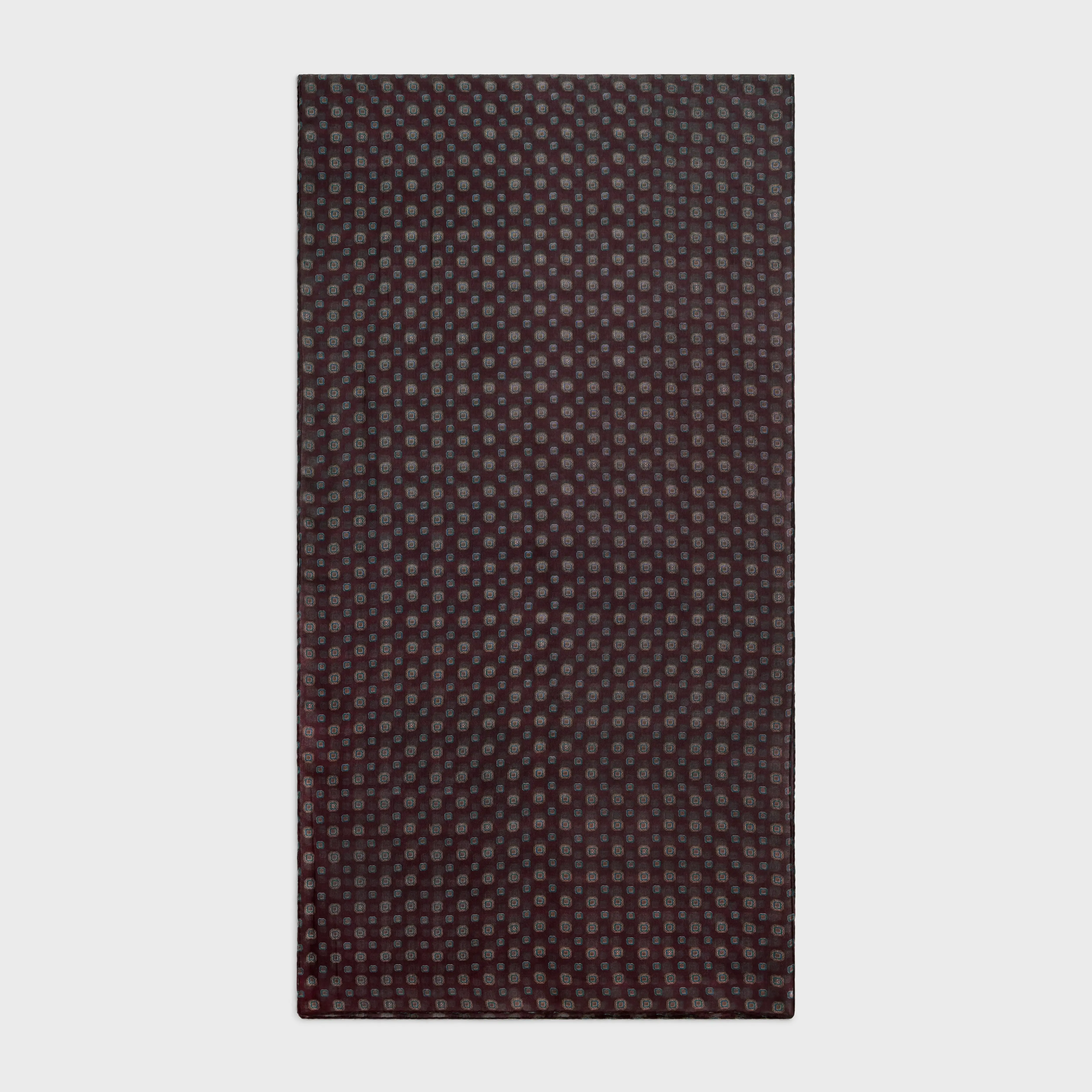 XALE EM MUSLIN DE CASHMERE COM ESTAMPA BISCOITO