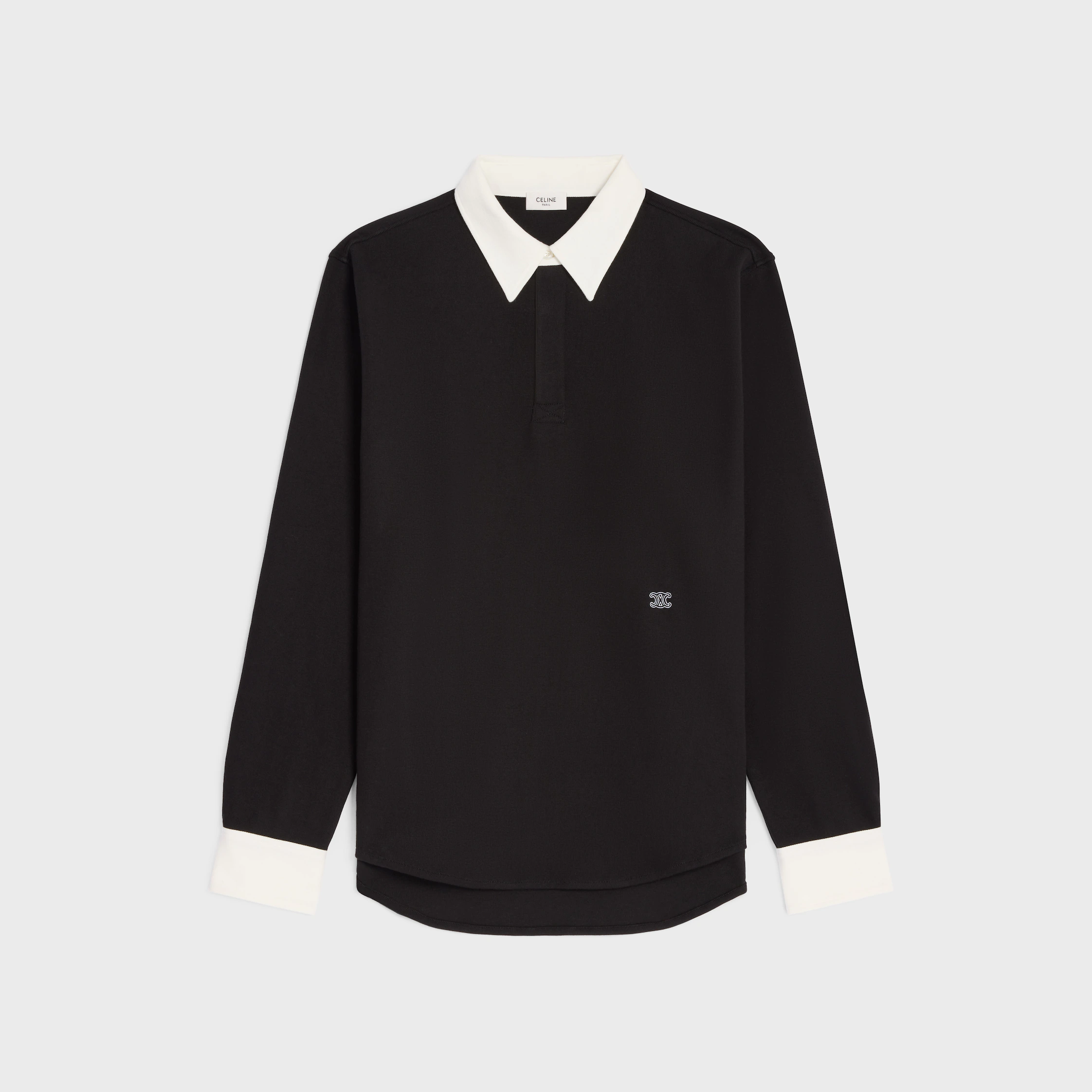 CAMISA POLO EM MALHA DE COTÃO RIBADA