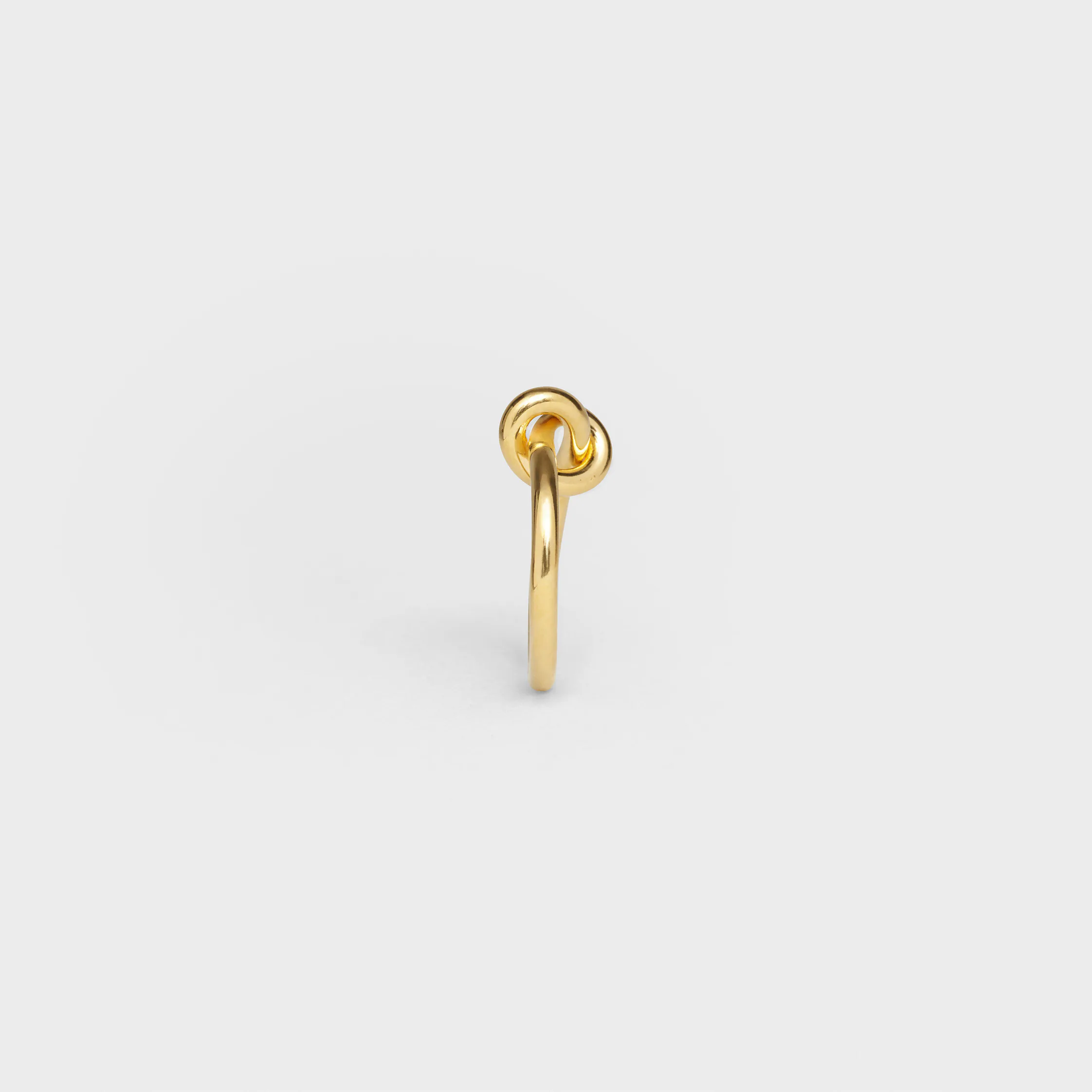 Anel Nó com Acabamento Dourado em Latão