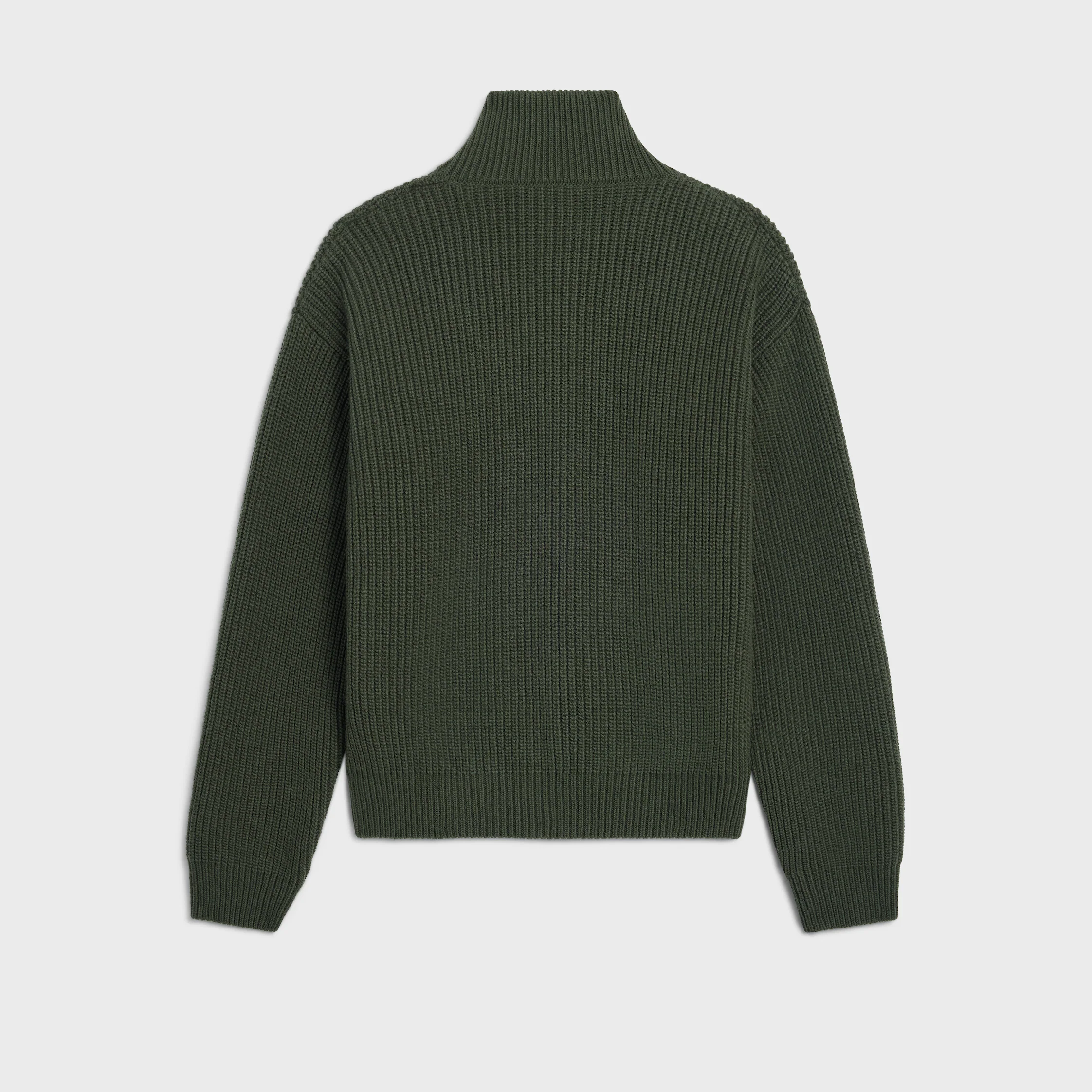 sweater trucker em lã em malha
