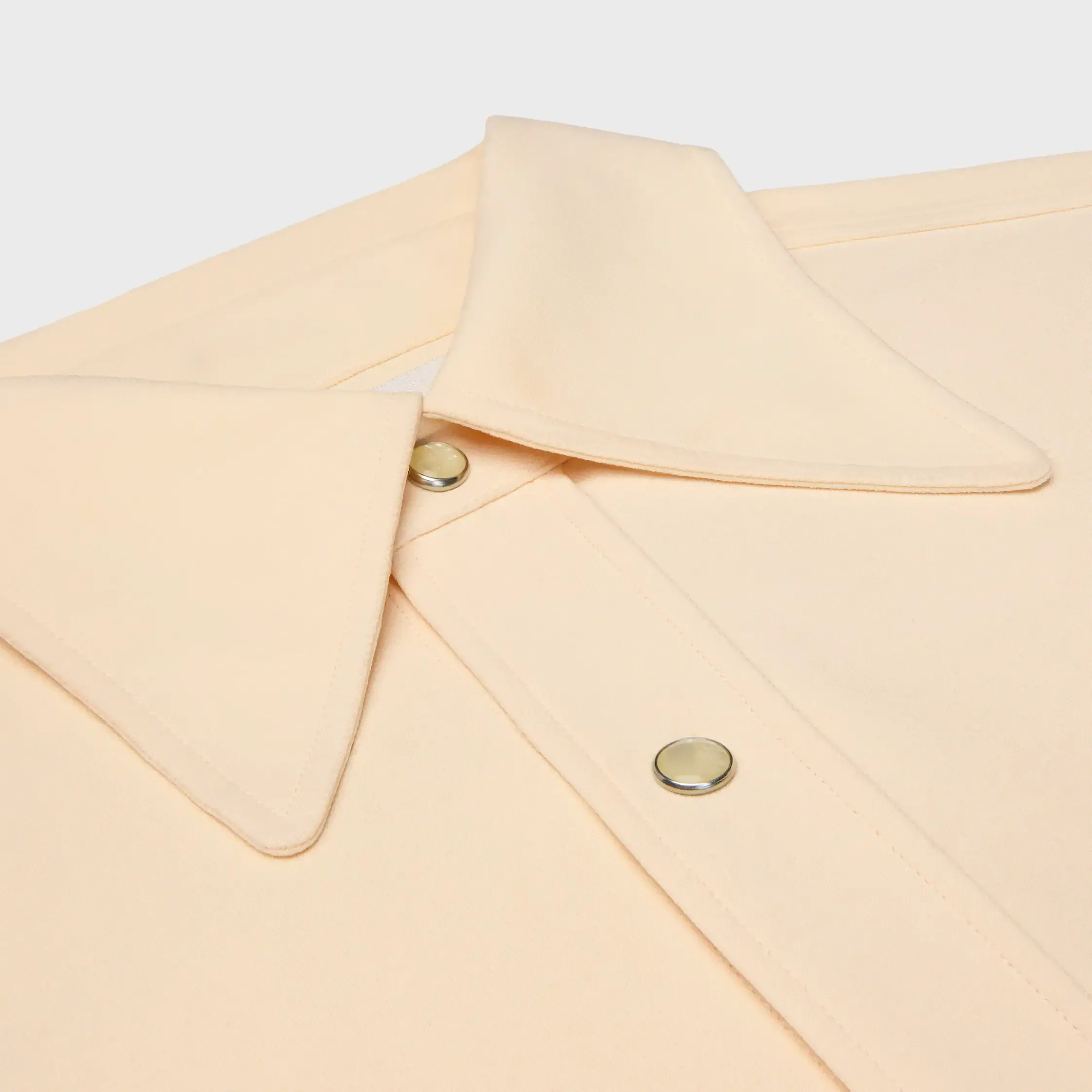 camisa em viscose e seda cady