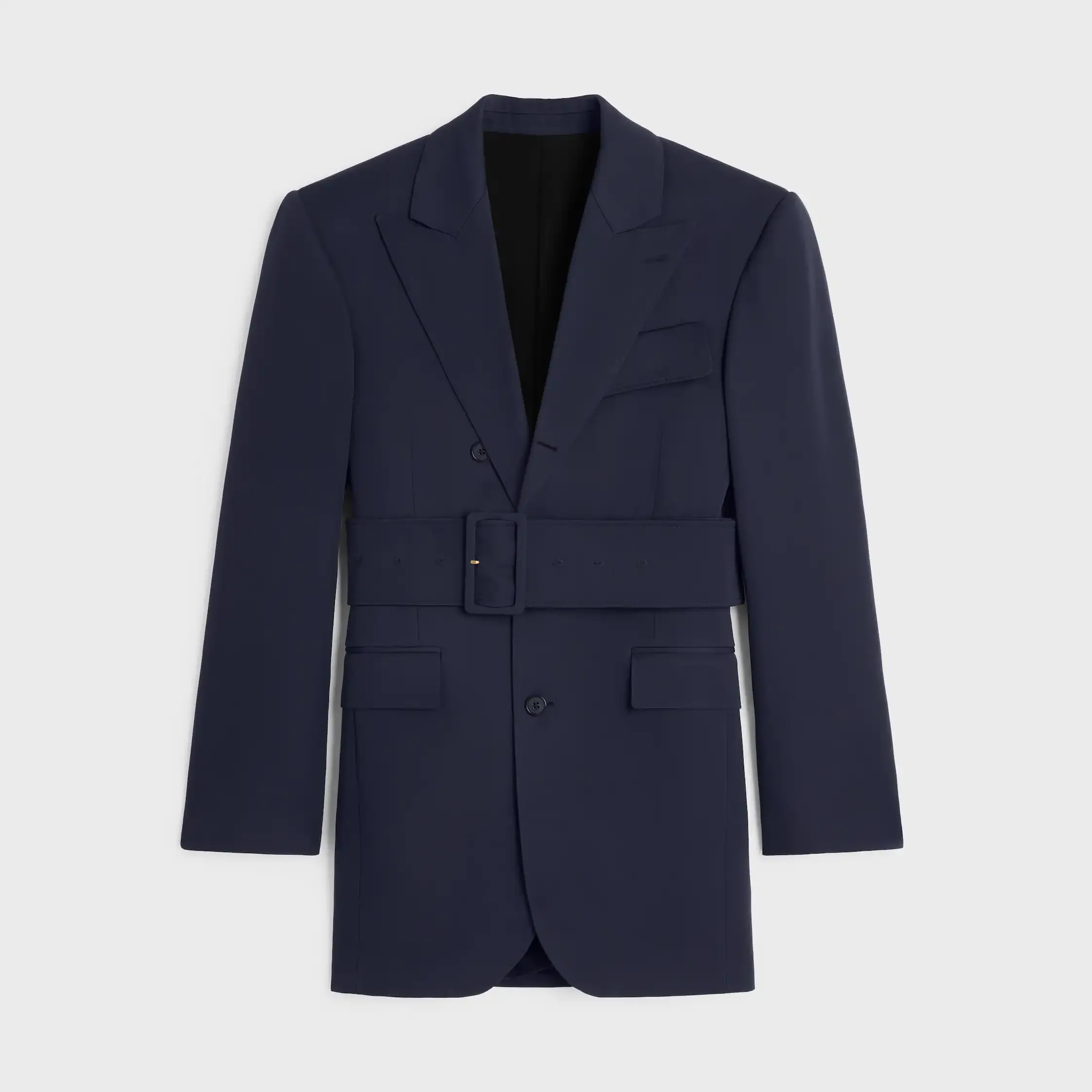 jaqueta coluna IN GRAIN DE POUDRE WOOL