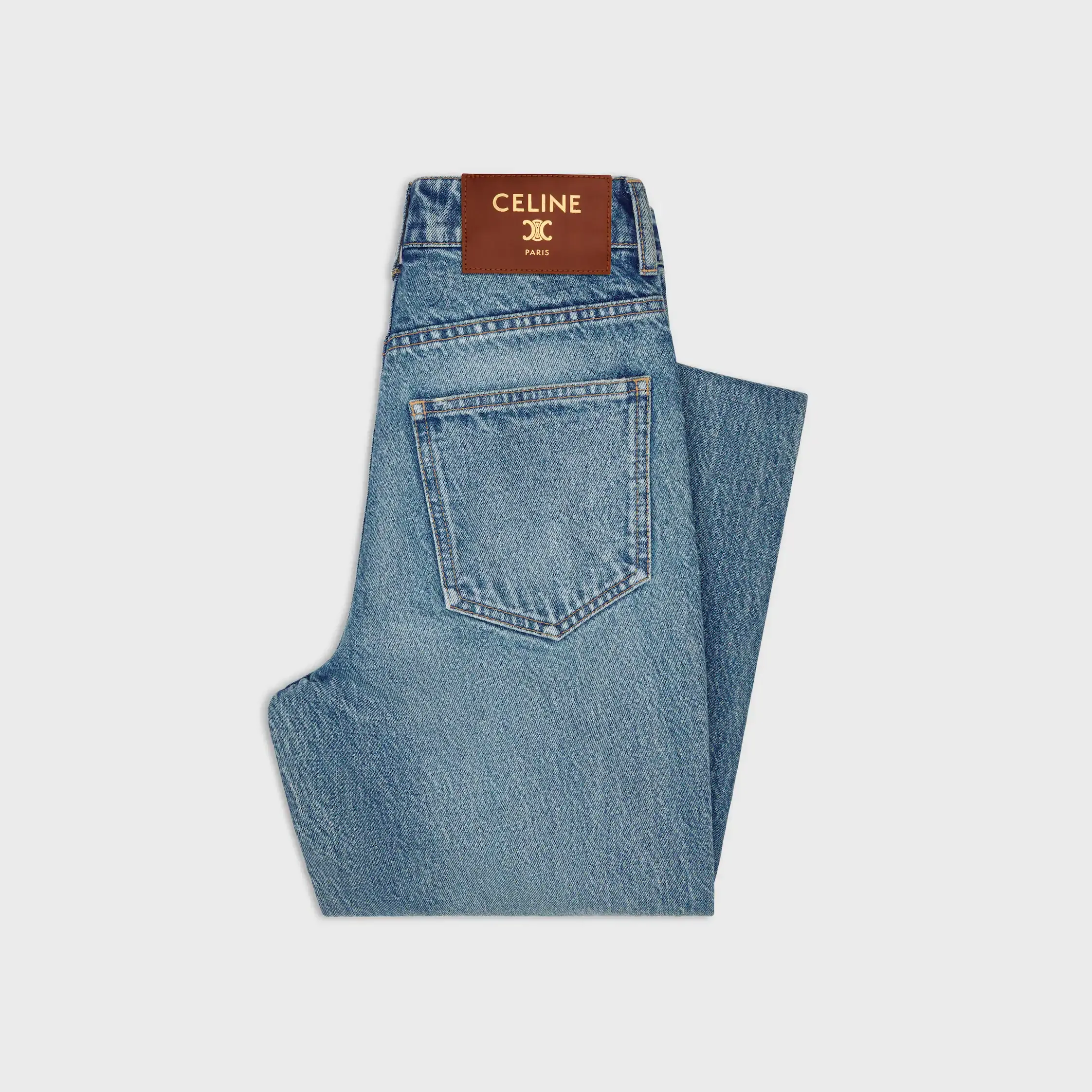 calças flare 001 em denim