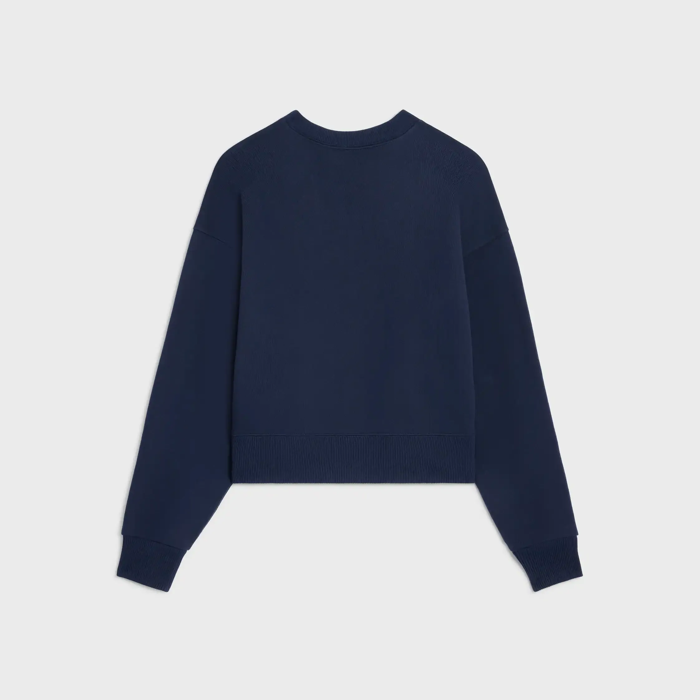 sweatshirt solto em malha de algodão