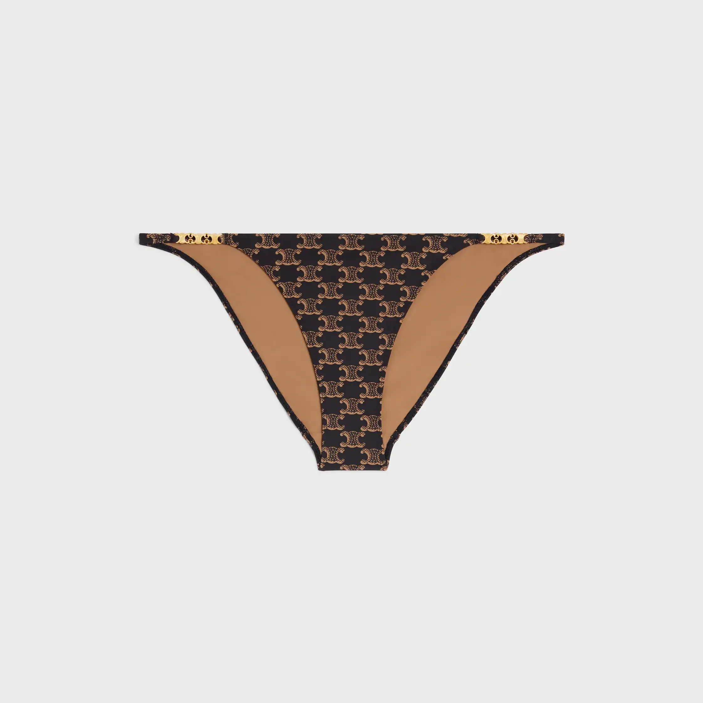 BANDEAU DE BANHO EM MALHA MONOGRAM