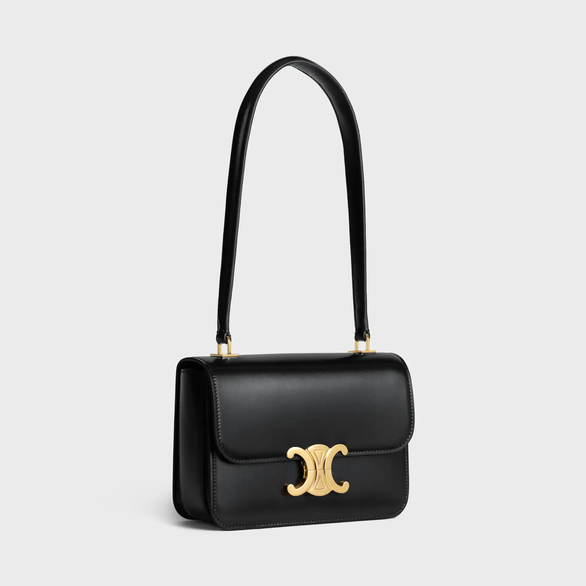 Bolsa TEEN GARANCE em couro de bezerro brilhante