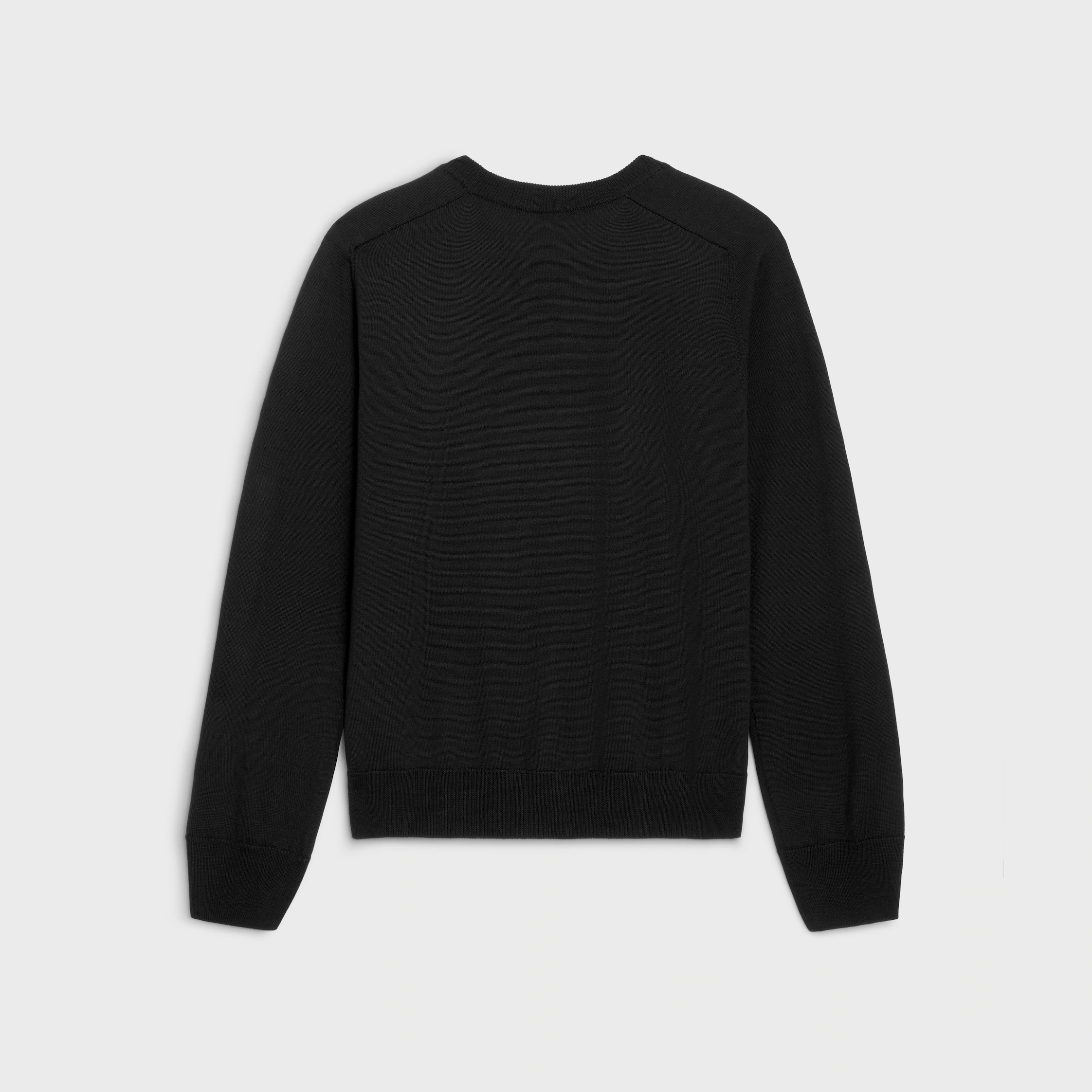 sweater com gola redonda triomphe em lã