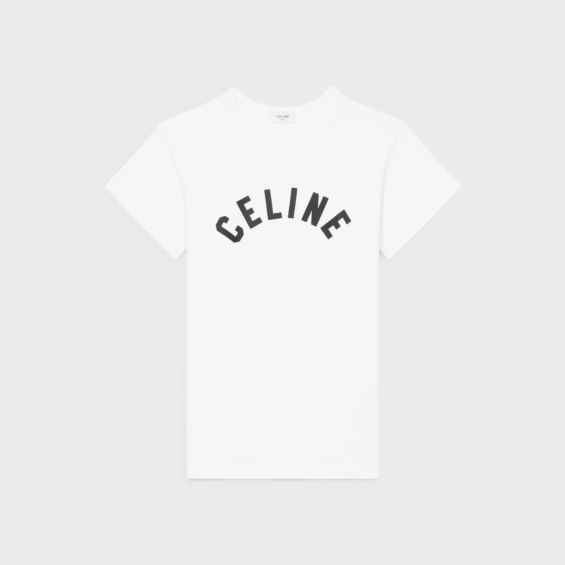 camisola regular em malha de algodão em ribana