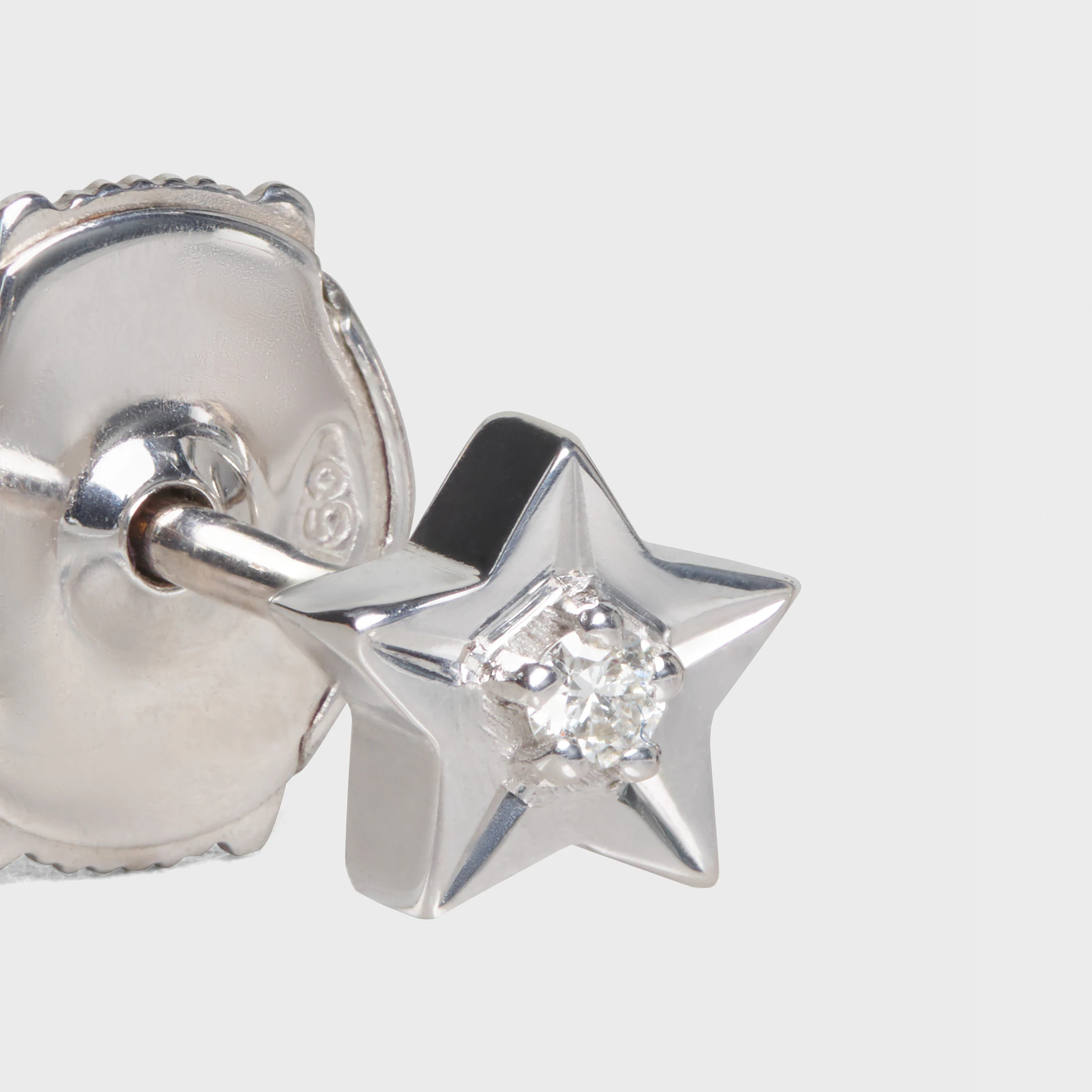 Etoile Celine Studs em Ouro Branco e Diamantes
