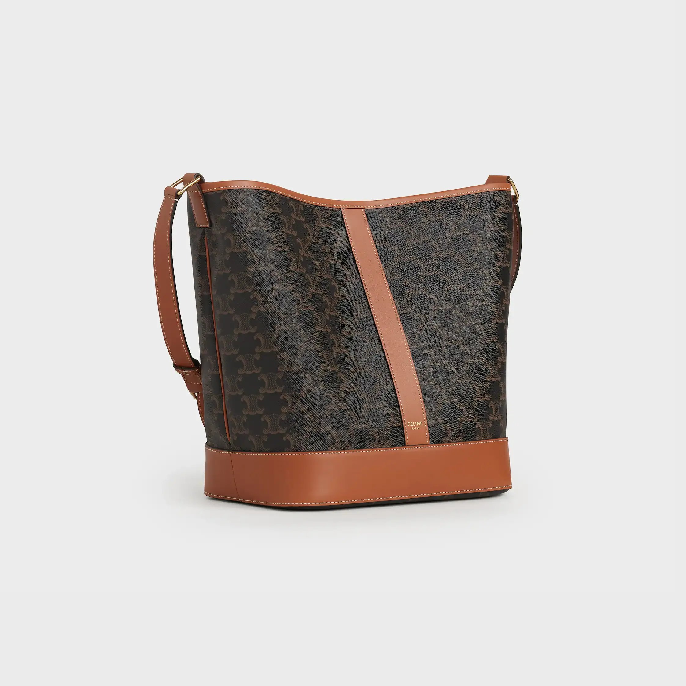 Bolsa Média IN Triomphe Canvas e couro de bezerro