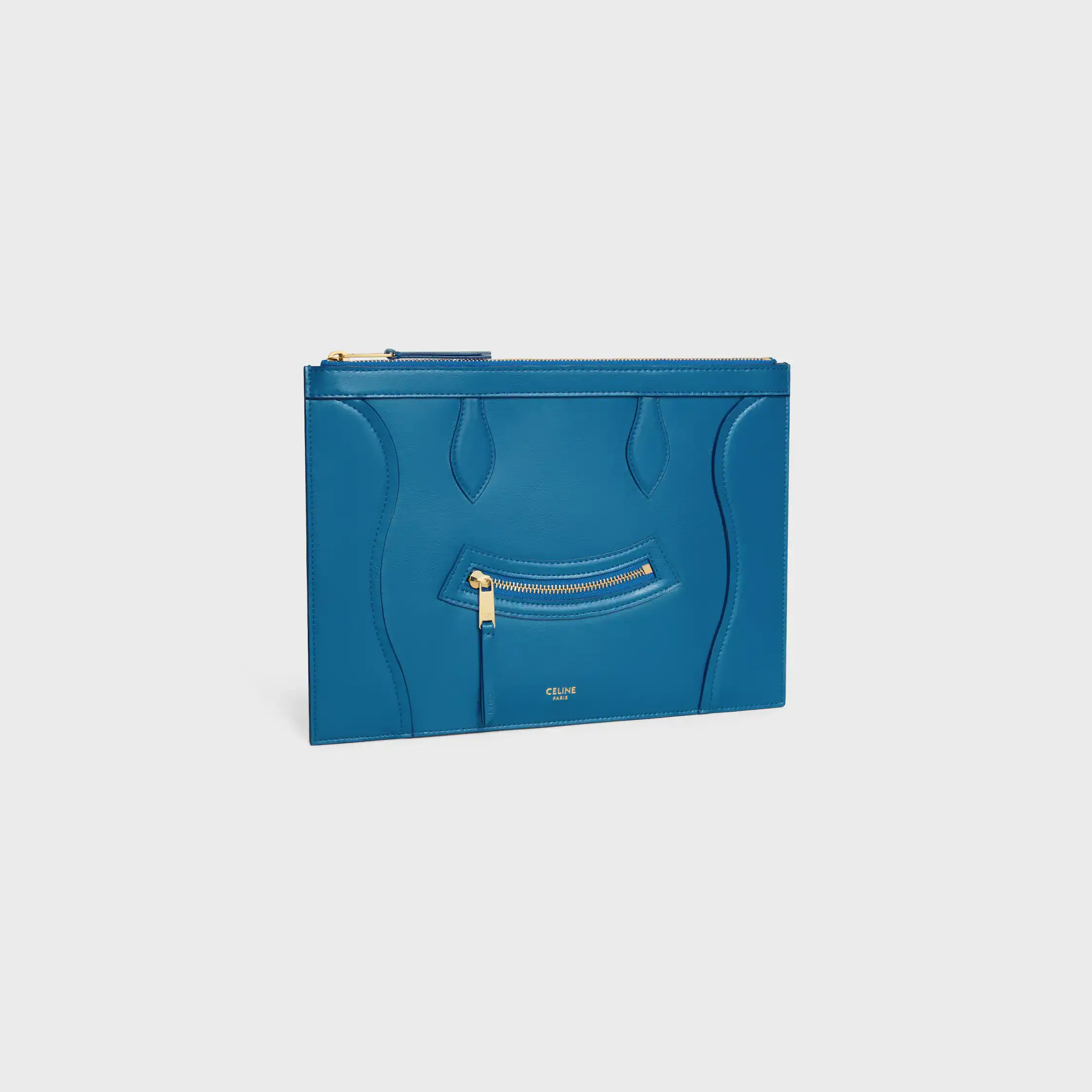 BOLSA MÉDIA EM COURO GLOSSY DE VACADO