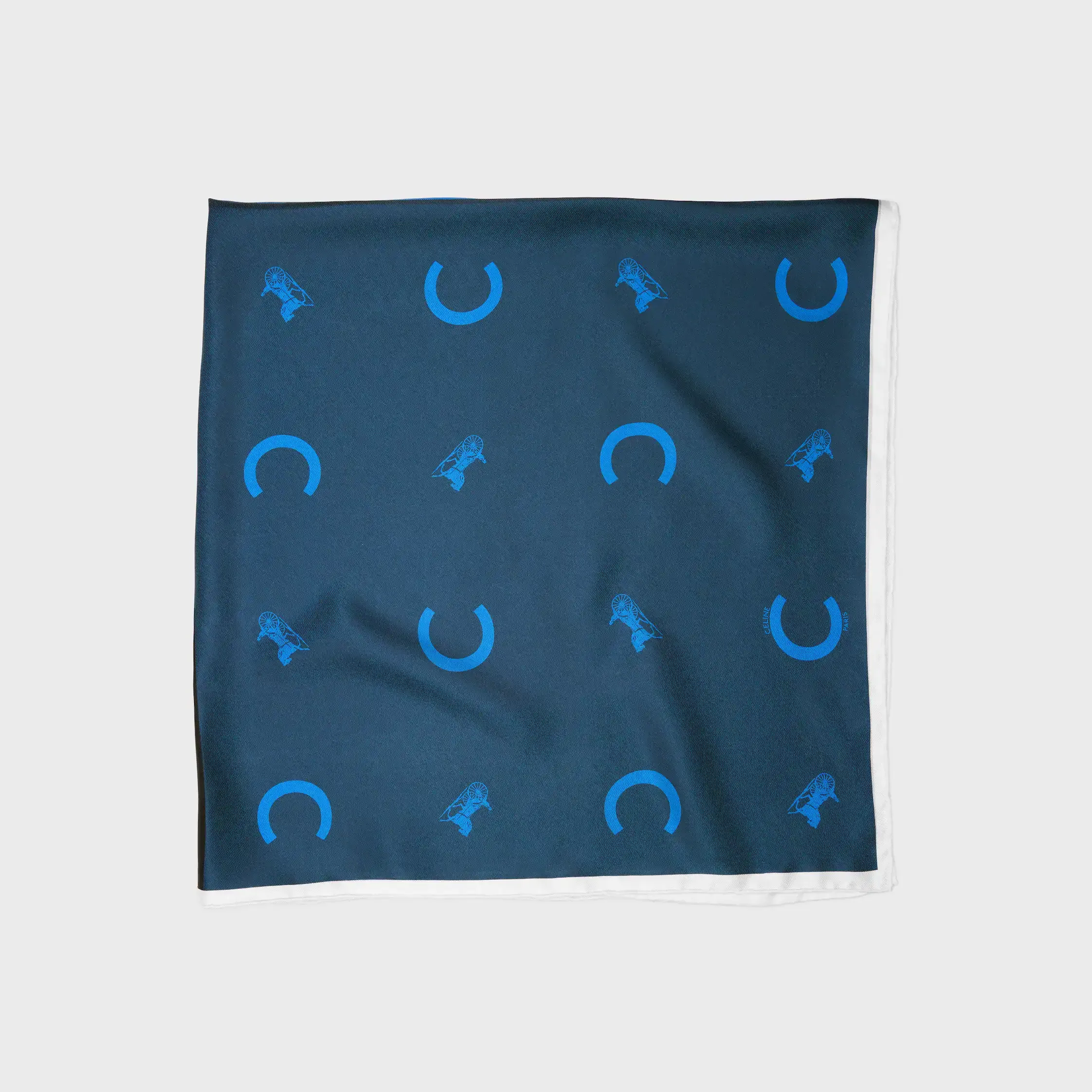 quadrado em seda twill
