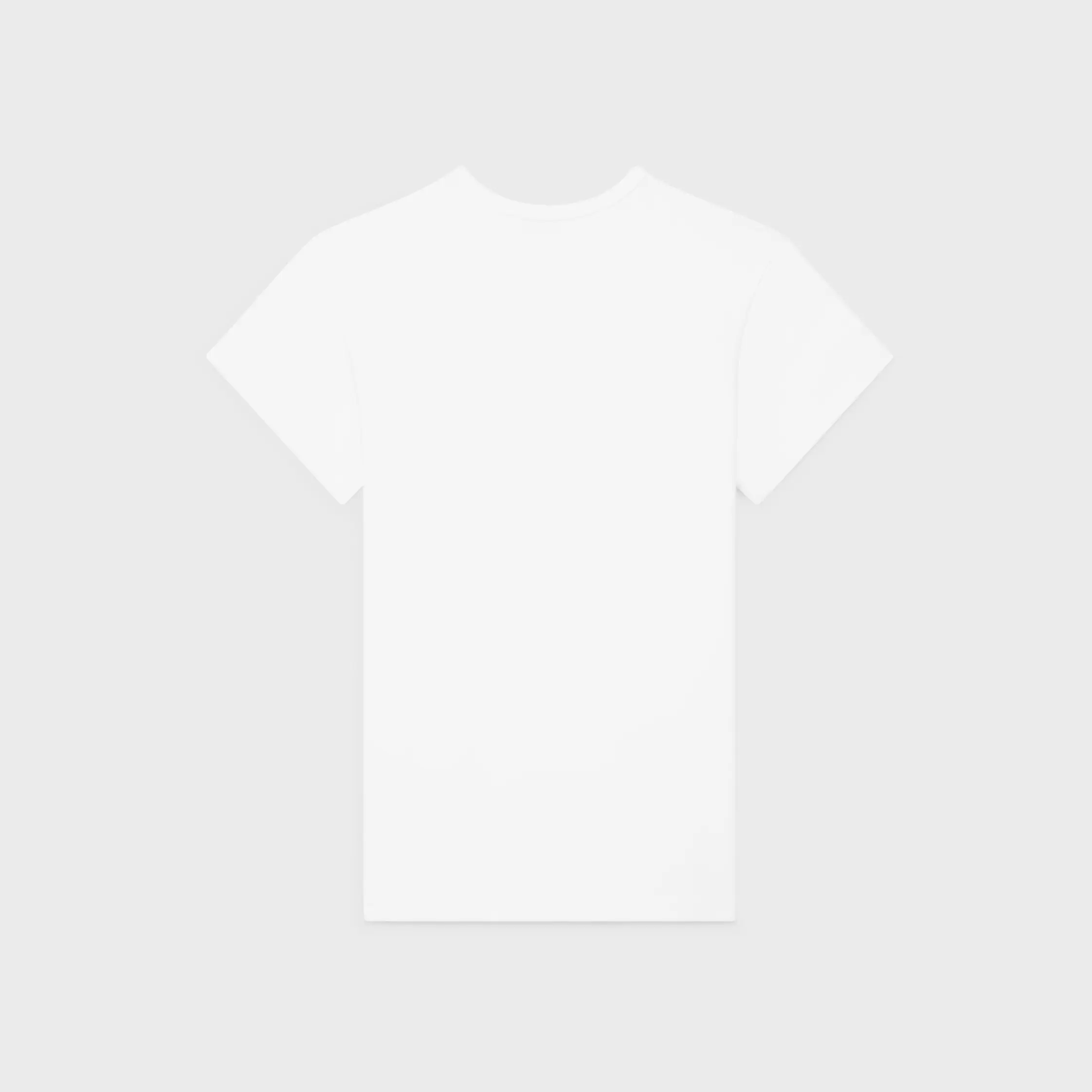 camisola regular em malha de algodão em ribana