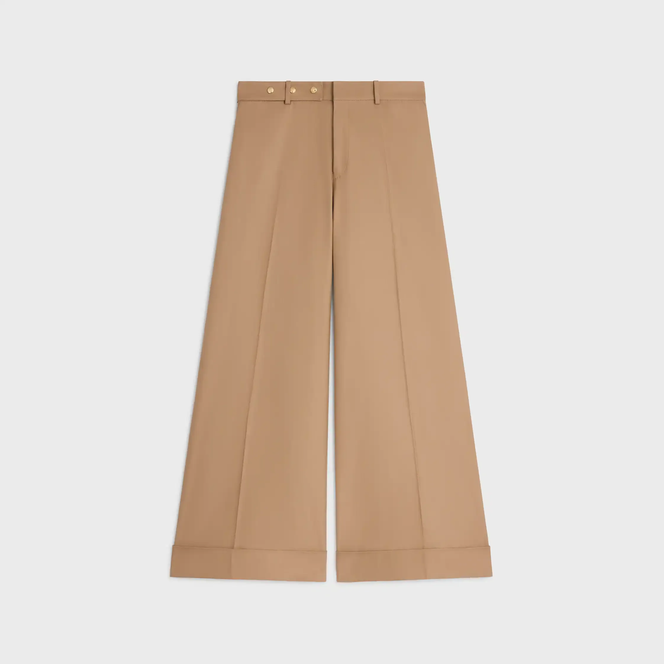 calças docks em algodão twill