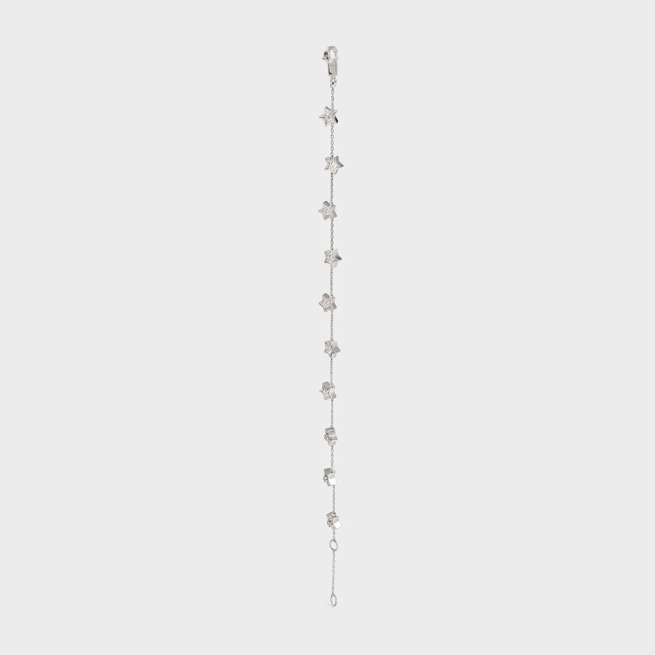 Pulseira Etoile Celine com Estrelas Múltiplas em Ouro Branco e Diamantes