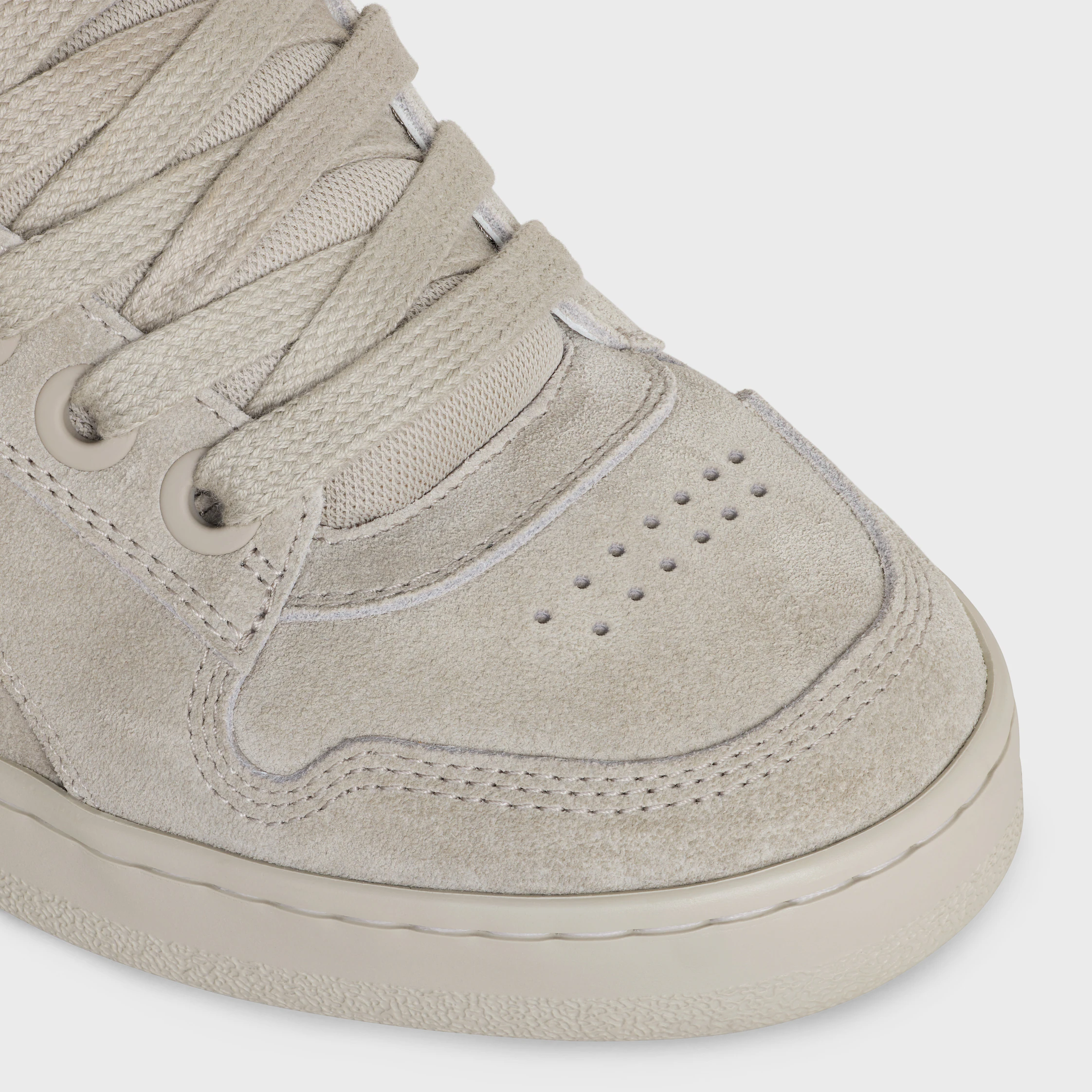 SNEAKER BAIXO DE AMARRAR HUNTINGTON DA CELINE EM COURO DE VACA NAPPA E MALHA