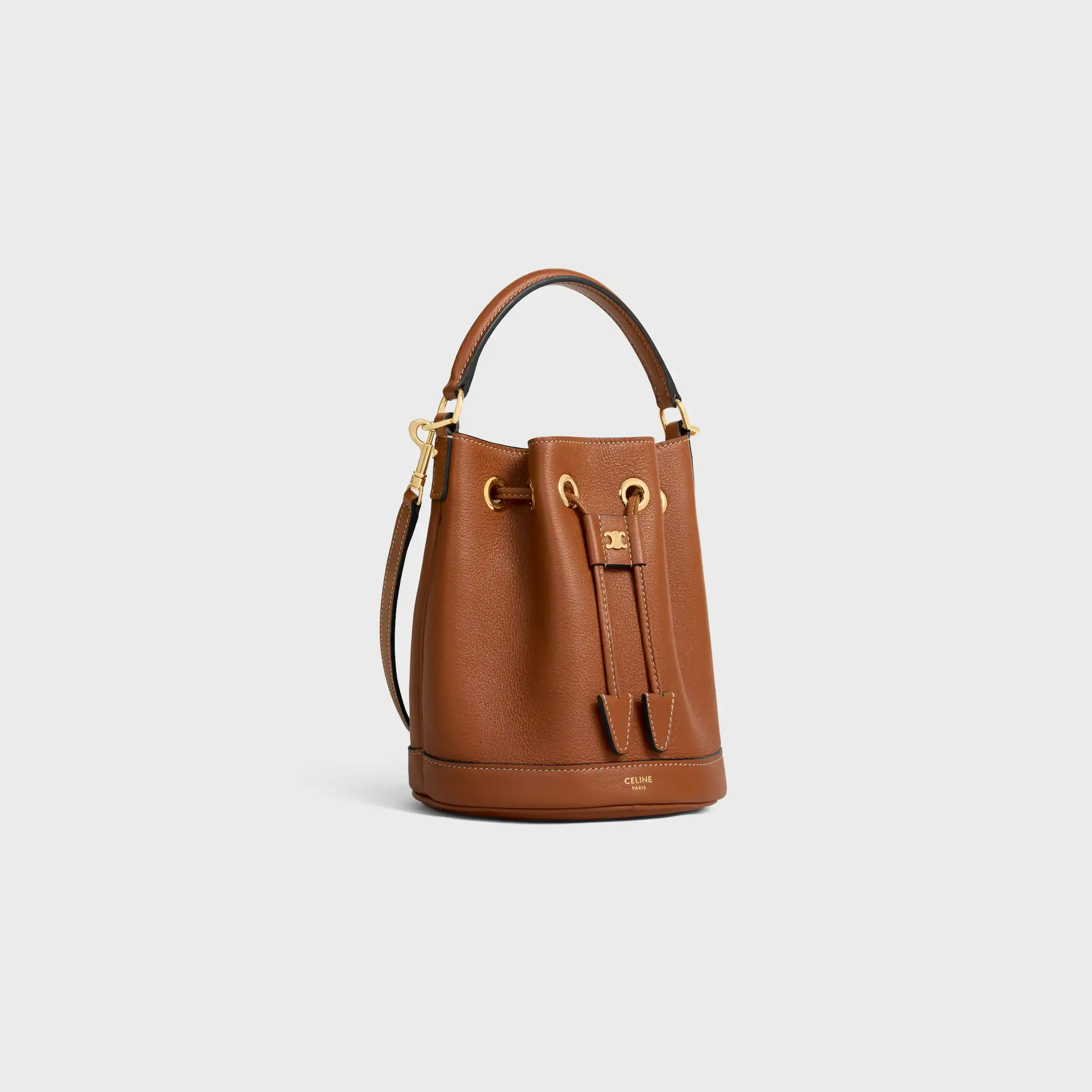 BOLSA TEEN CLARA EM COURO DE VACA MACIO COM GRANULADO