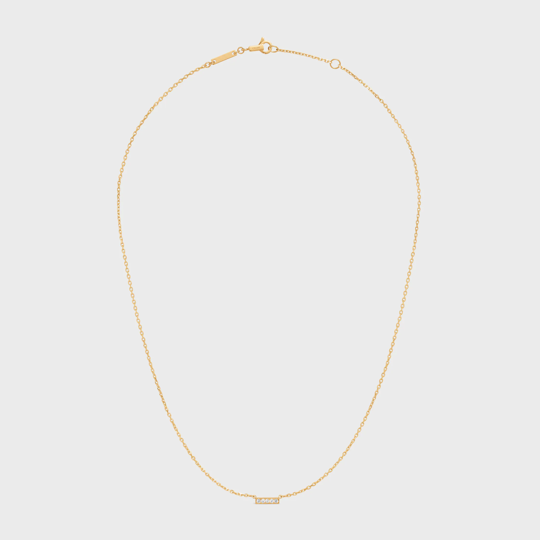 Colar Celine Line em Ouro Amarelo e Diamantes