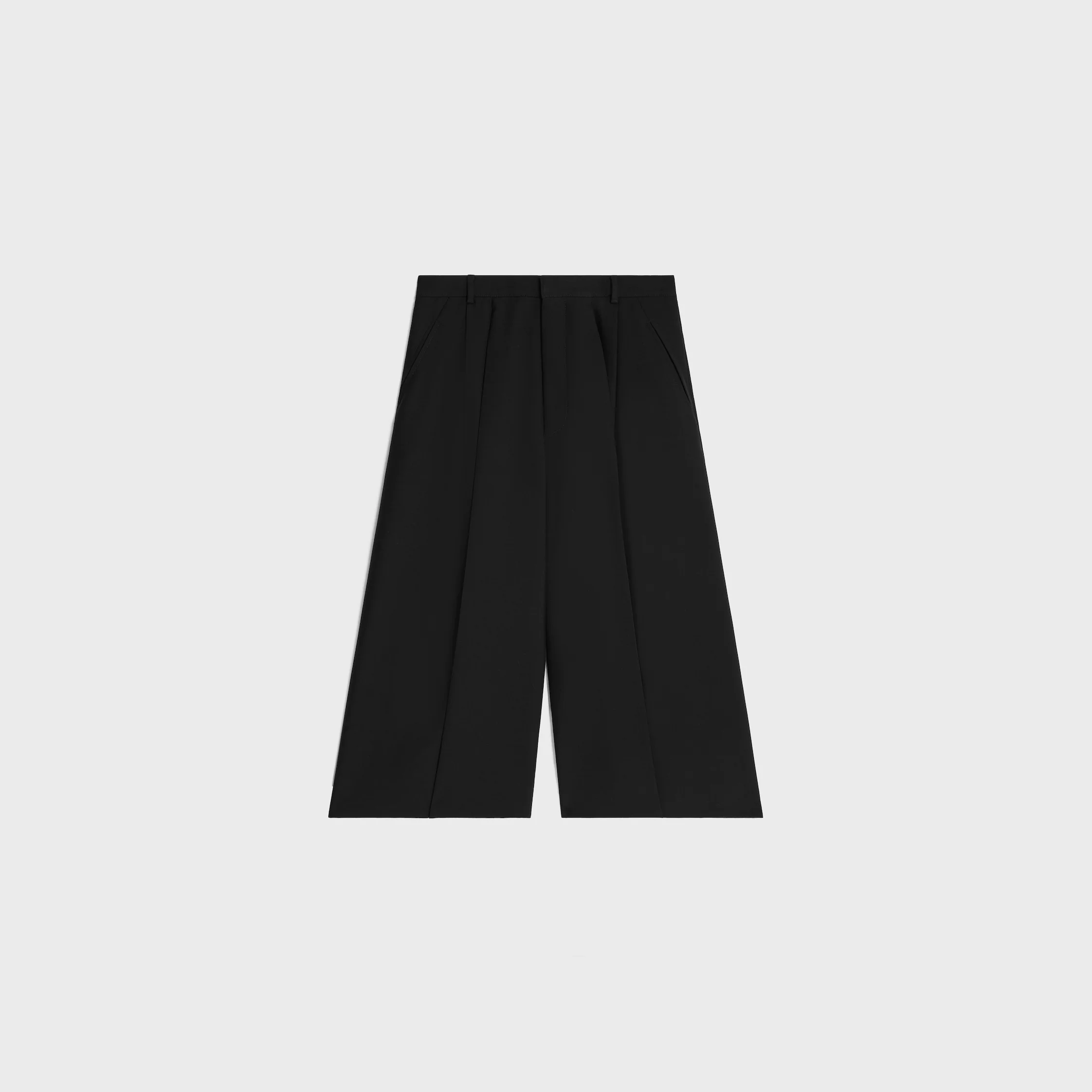 CALÇAS MONTAUK EM GABARDINA DE LÃ E MOHAIR