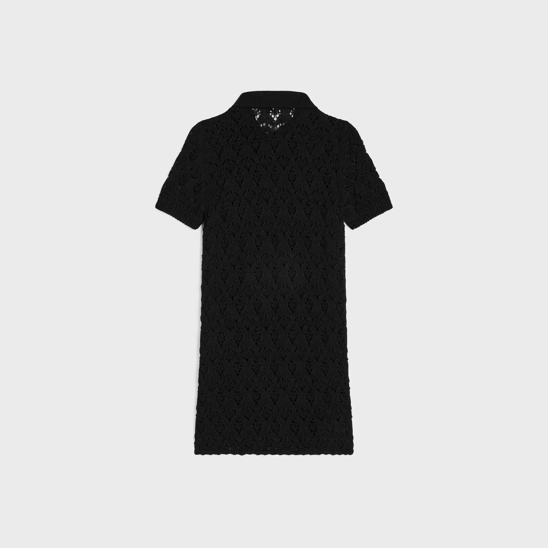 mini dress em algodão pointelle