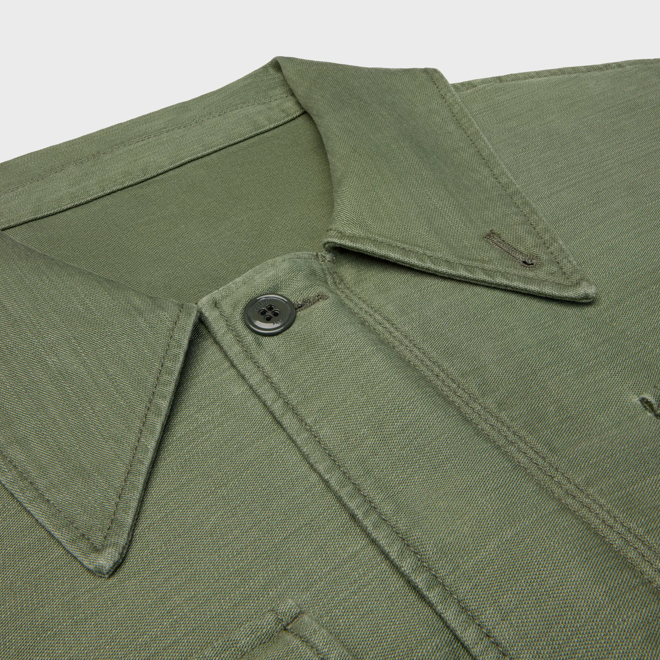 parka em cetim de algodão