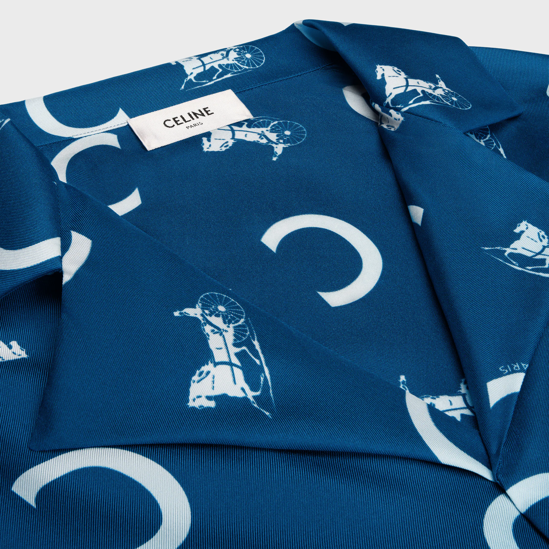 camisa scout em SEDA TWILL