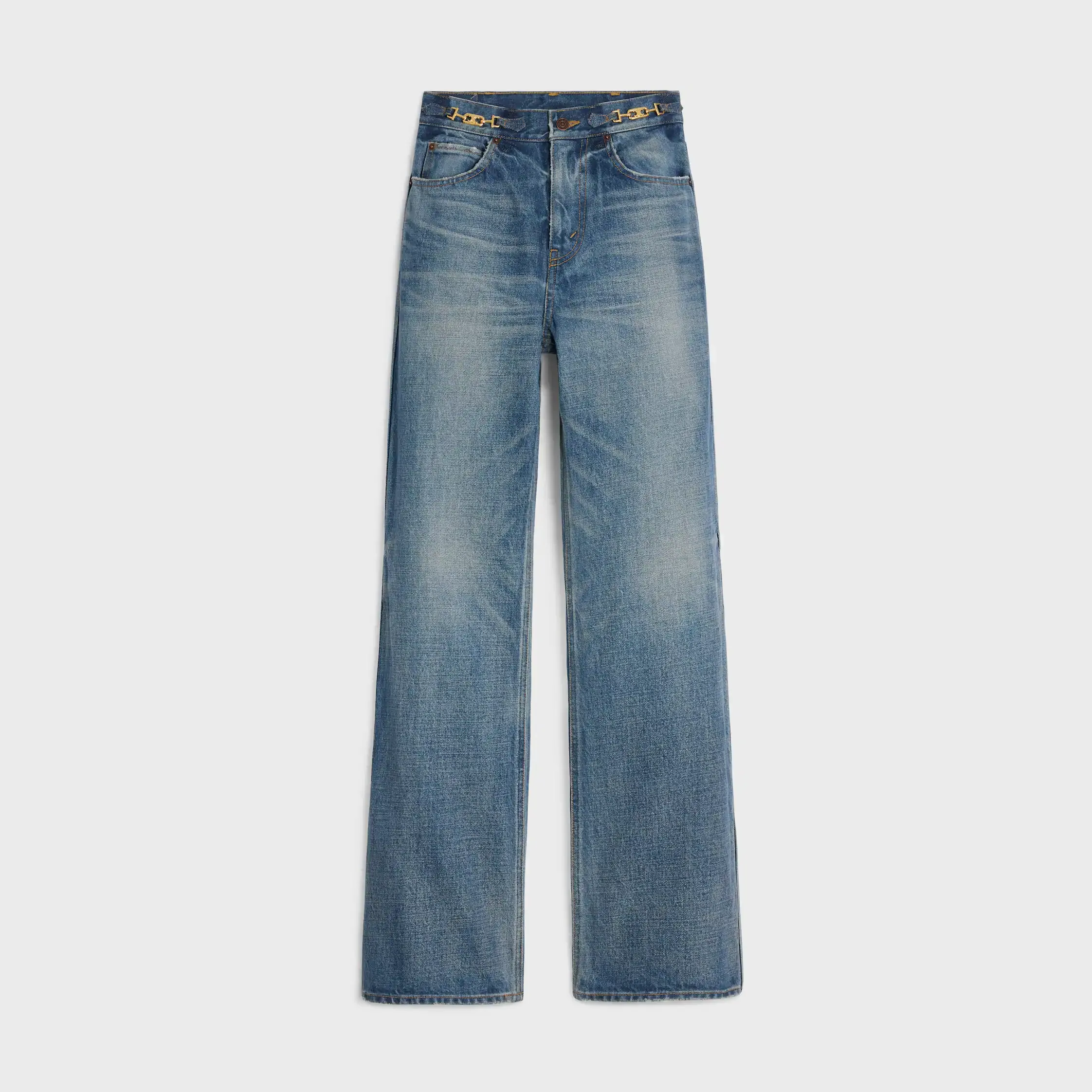 JANE CALÇA FLARE EM DENIM LAVAGEM UNION