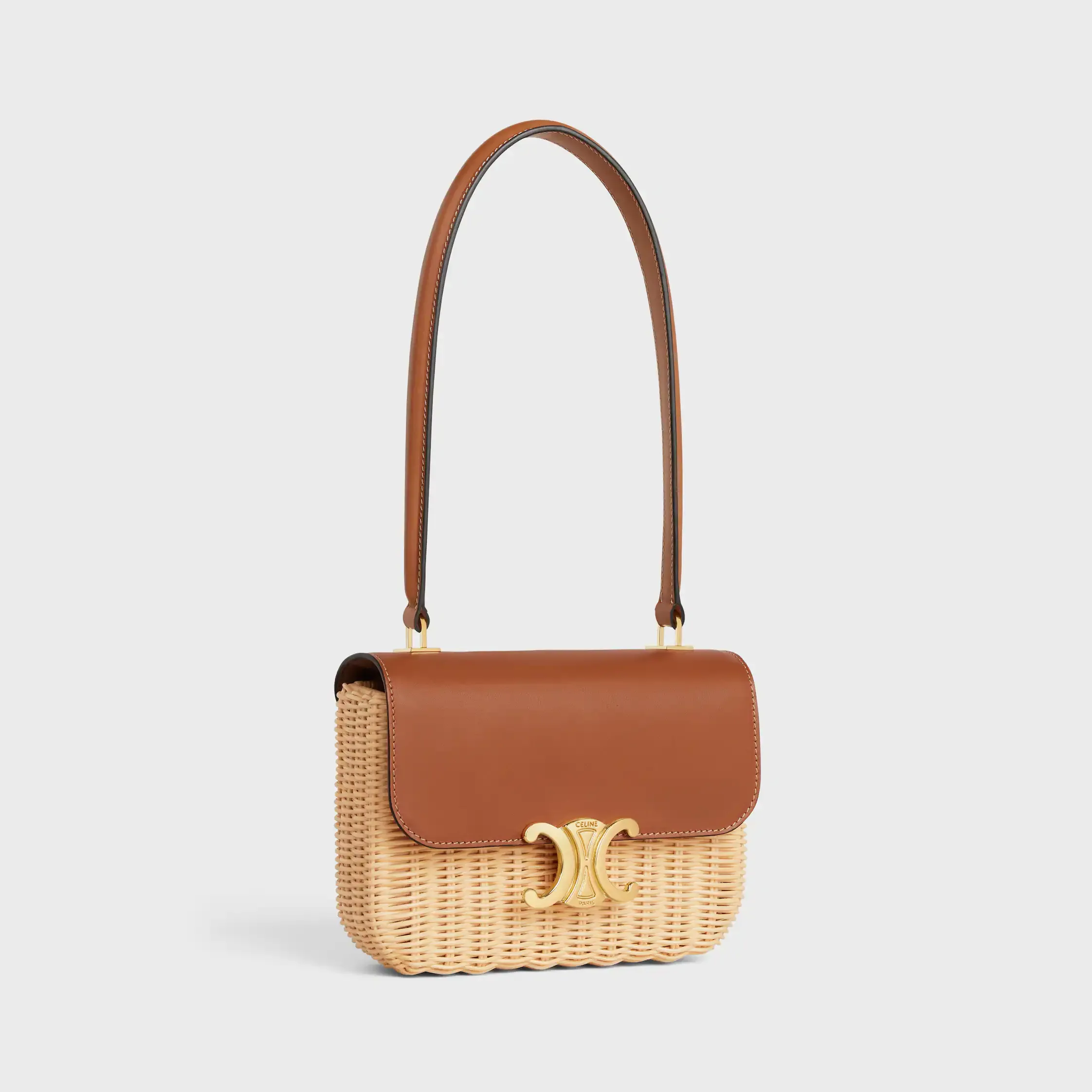BOLSA TEEN GARANCE EM CANIPO E COURO DE VACADO NATURAL