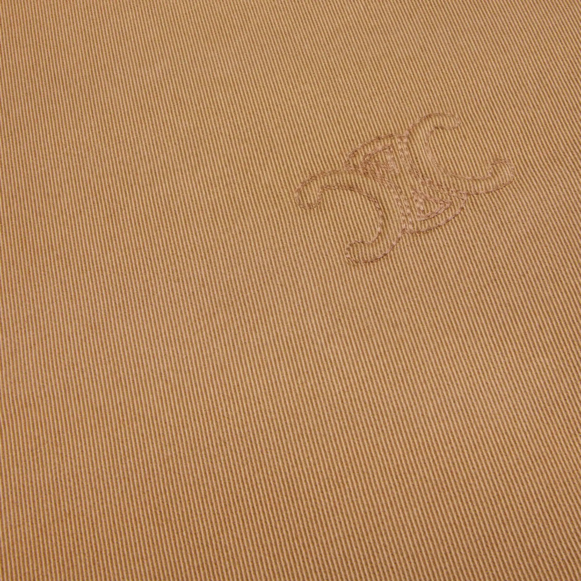 jaqueta em gabardine de algodão e lã