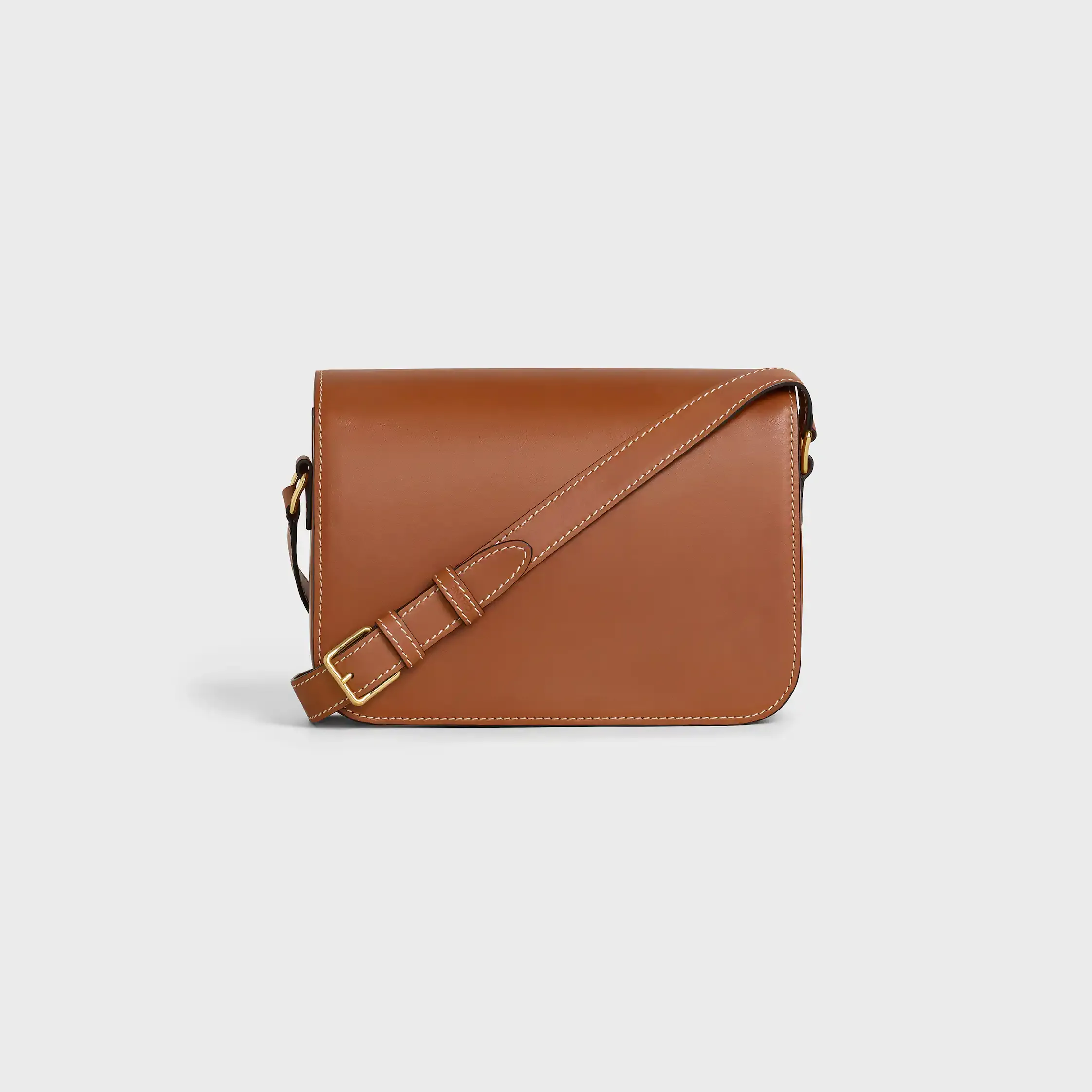 BOLSA CLASSIQUE TRIOMPHE EM CROSTO NATURAL DE VACA