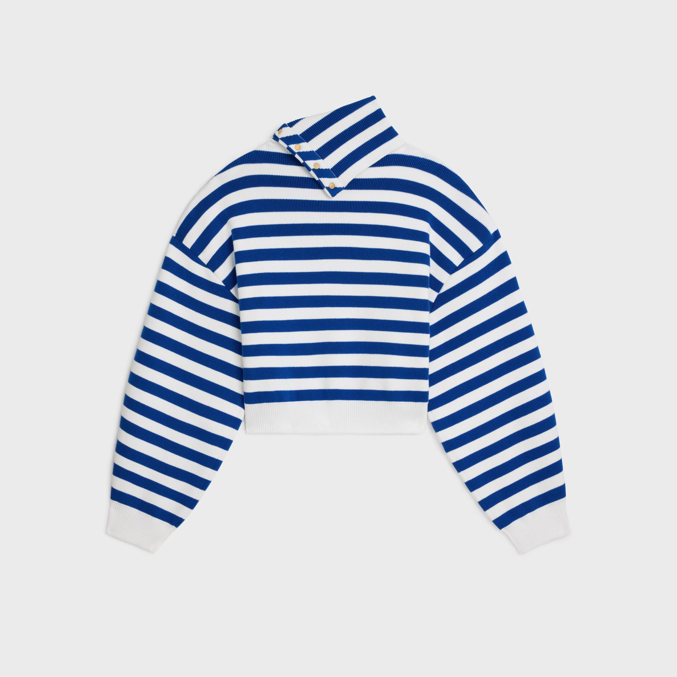sweater de gola alta em algodão