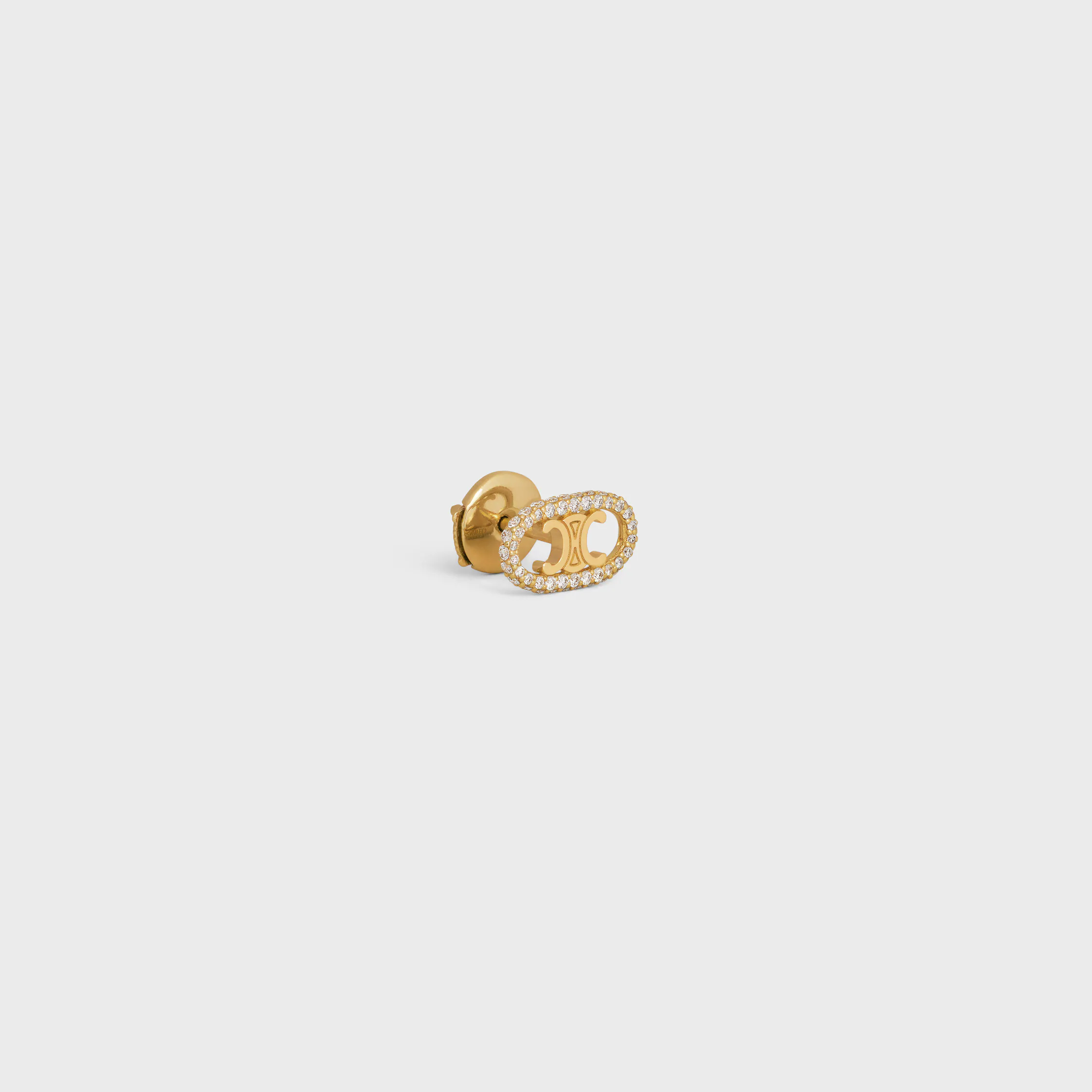 Maillon Triomphe Stud em Ouro Amarelo e Diamantes