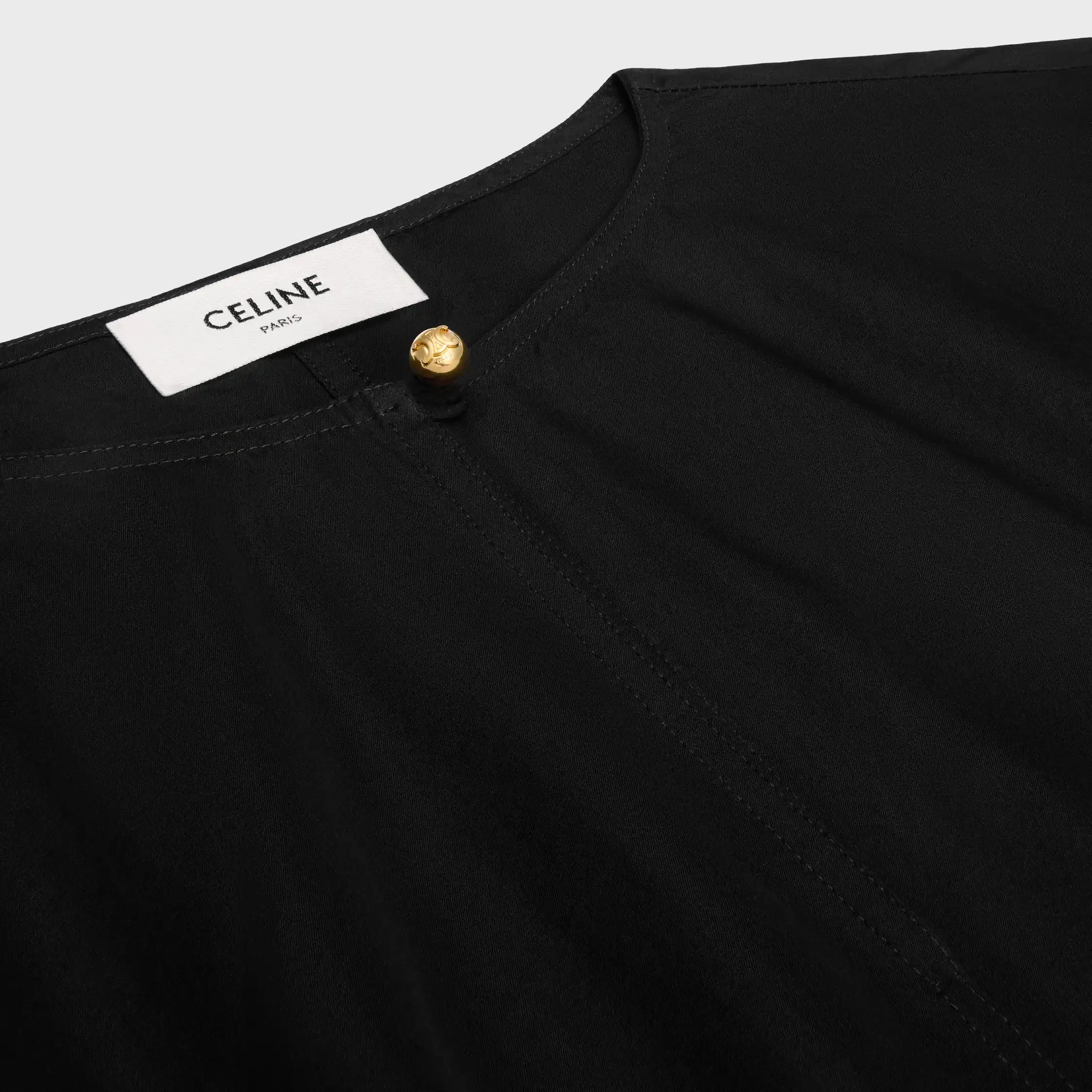 Vestido em Popelim de Algodão
