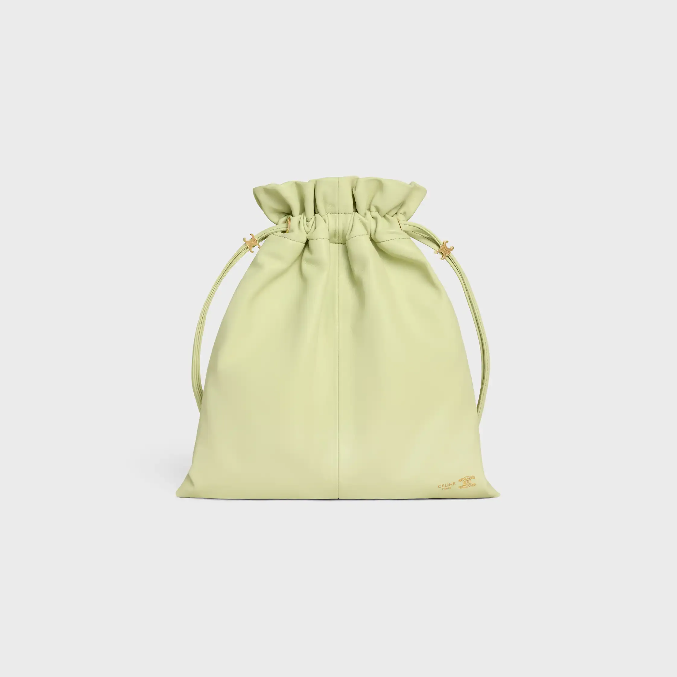 BOLSA PEQUENA COM CRISTAL EM PELE DE CORDEIRO