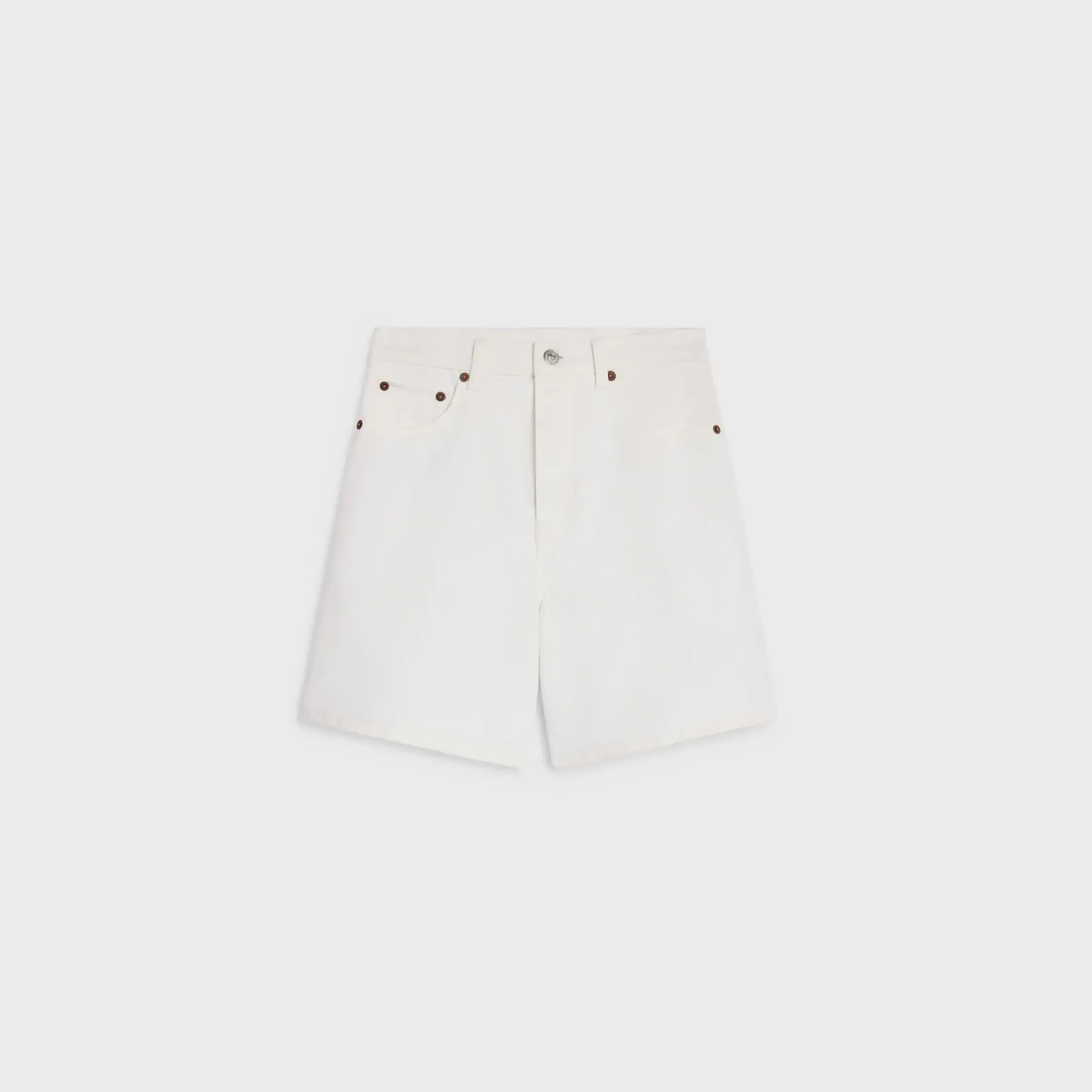shorts 001 em denim de algodão