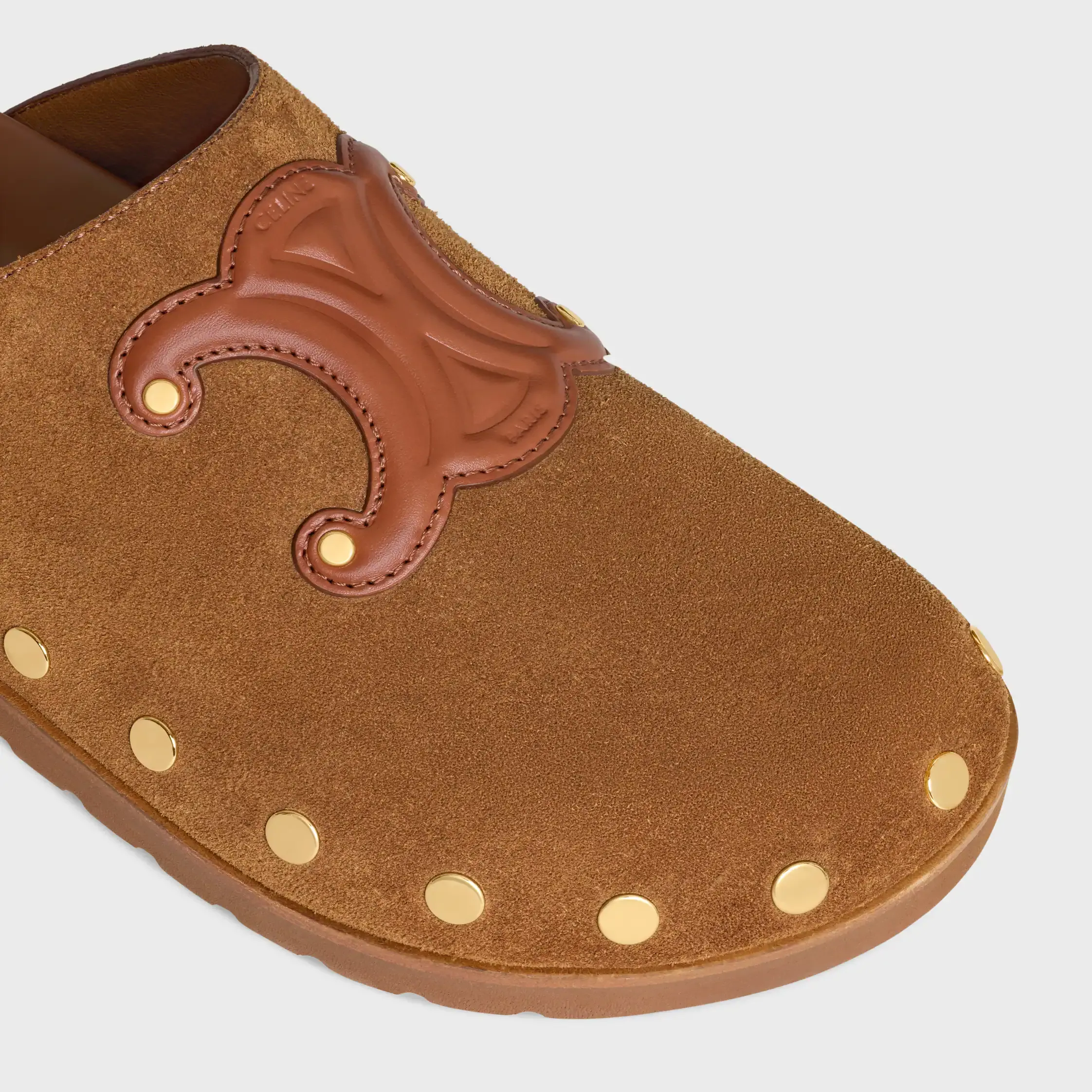 CLOG PITEA EM Suede Couro de Bezerro