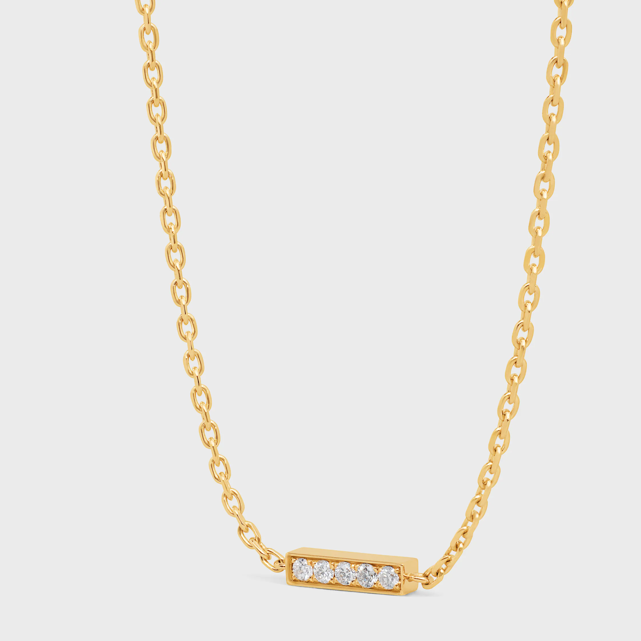 Pulseira Celine Line em Ouro Amarelo e Diamantes