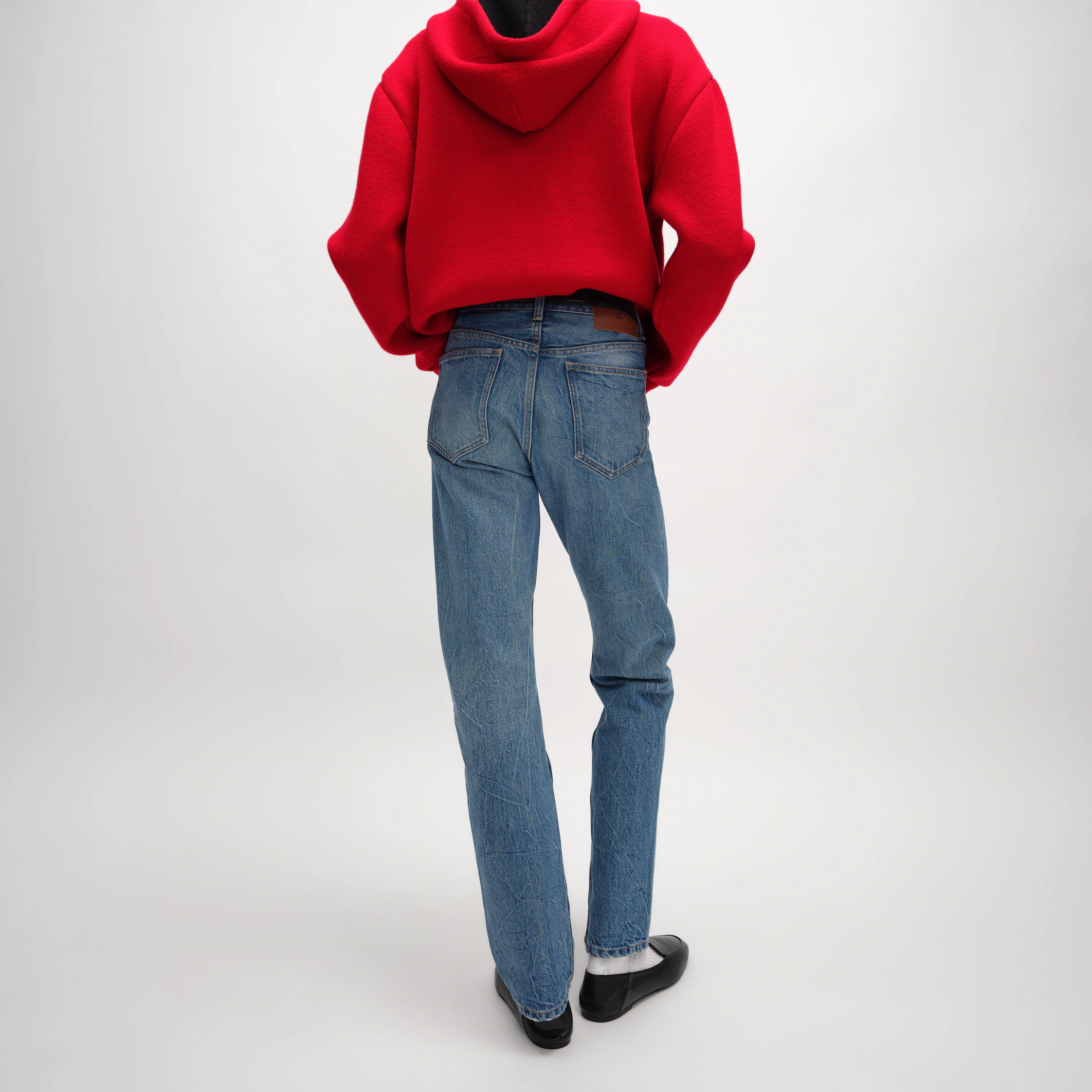 kurt jeans em denim de algodão