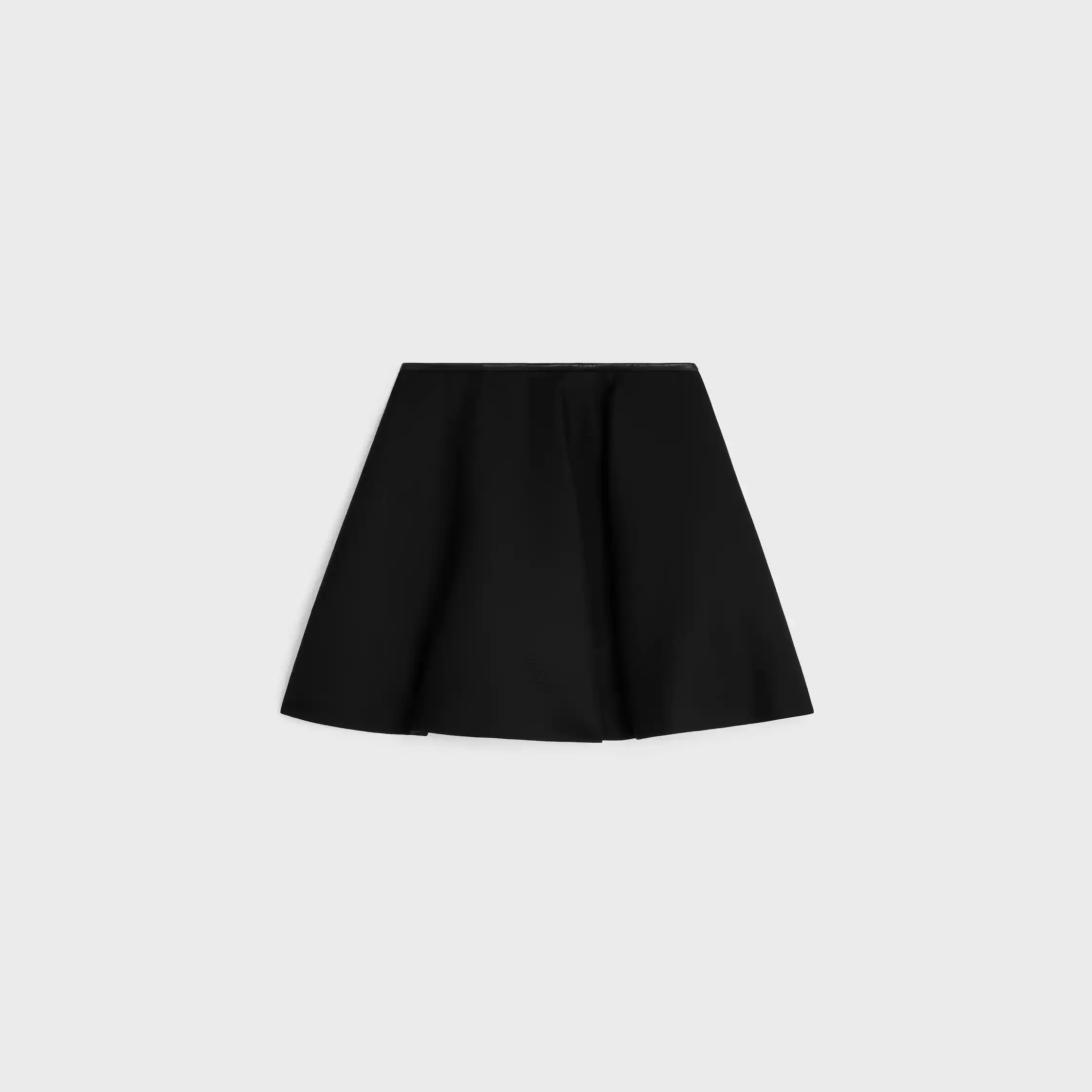 saia peplum em lã de mohair