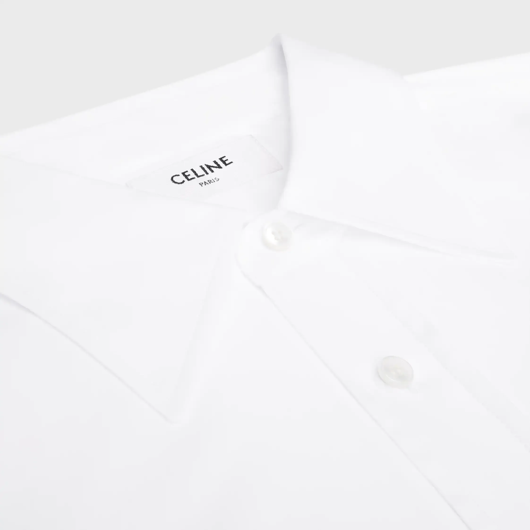 camisa cropped em popelina de algodão