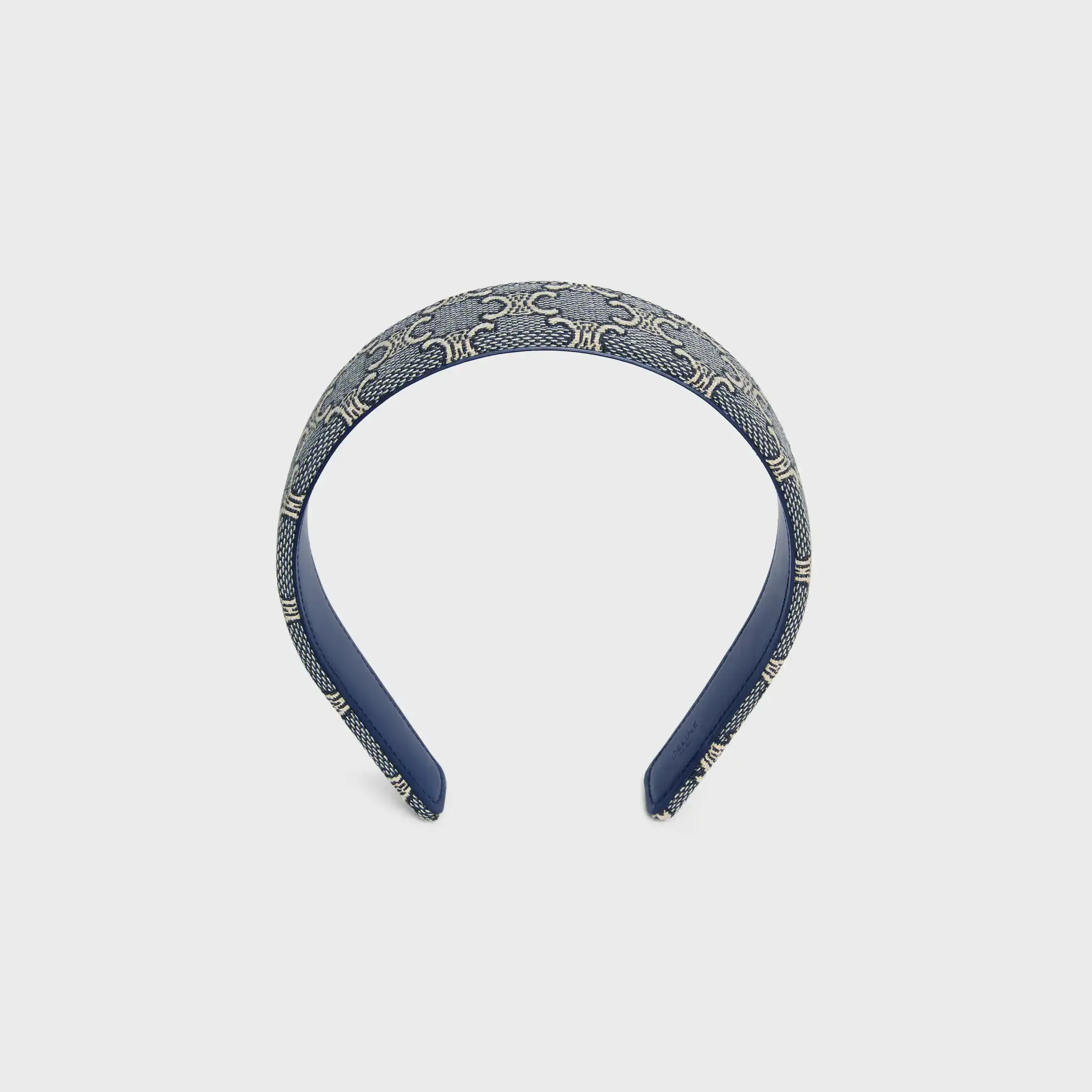 Tiara Celine Jacquard Triomphe em Algodão, Poliamida, Poliéster e Couro de Vitela