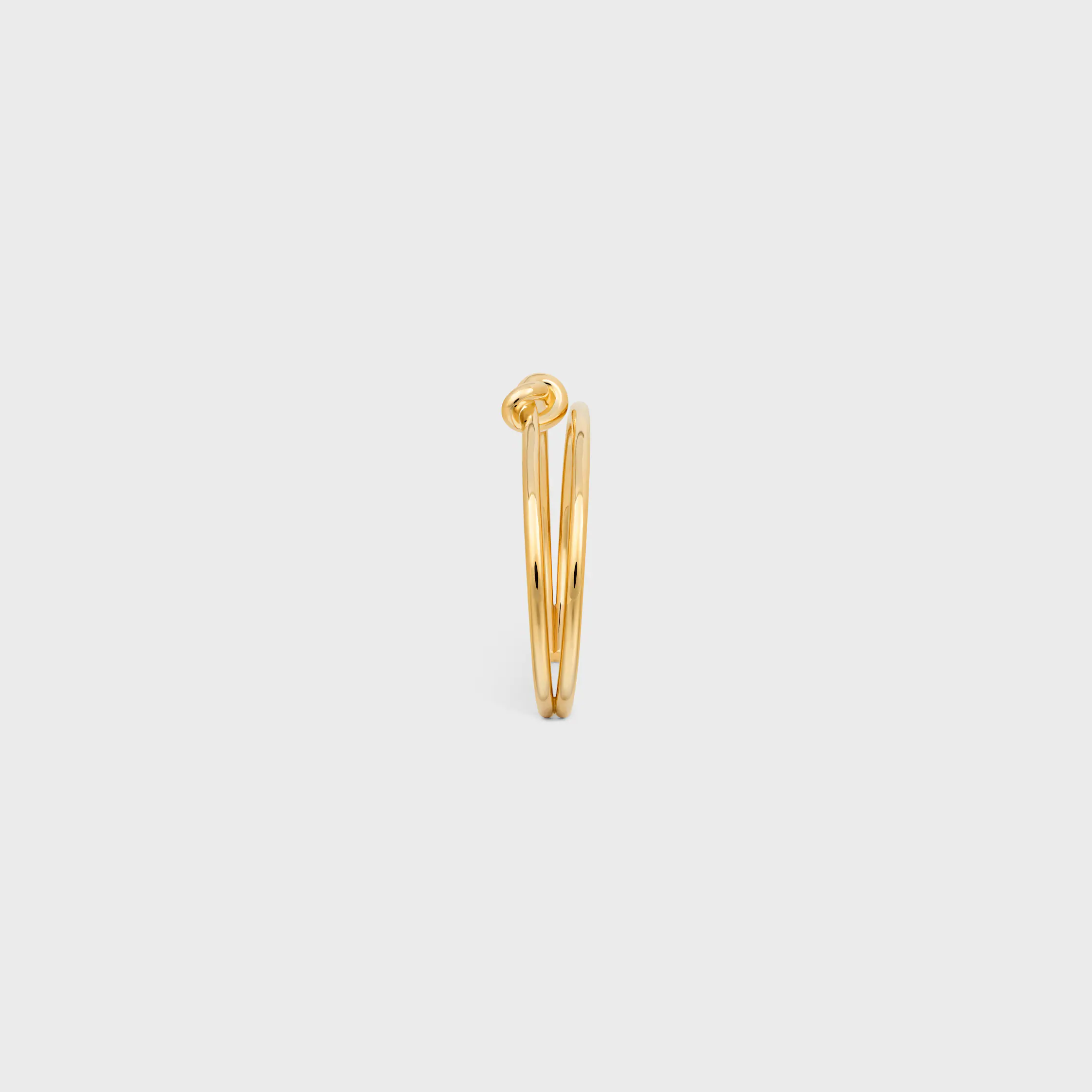 Pulseira Dupla Pivô em Latão com Acabamento Dourado