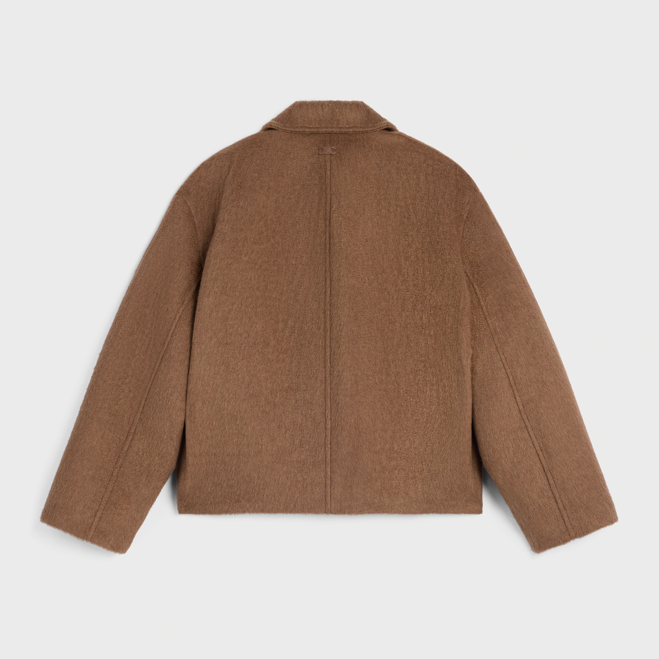 jaqueta IN de cashmere e camelo dupla face
