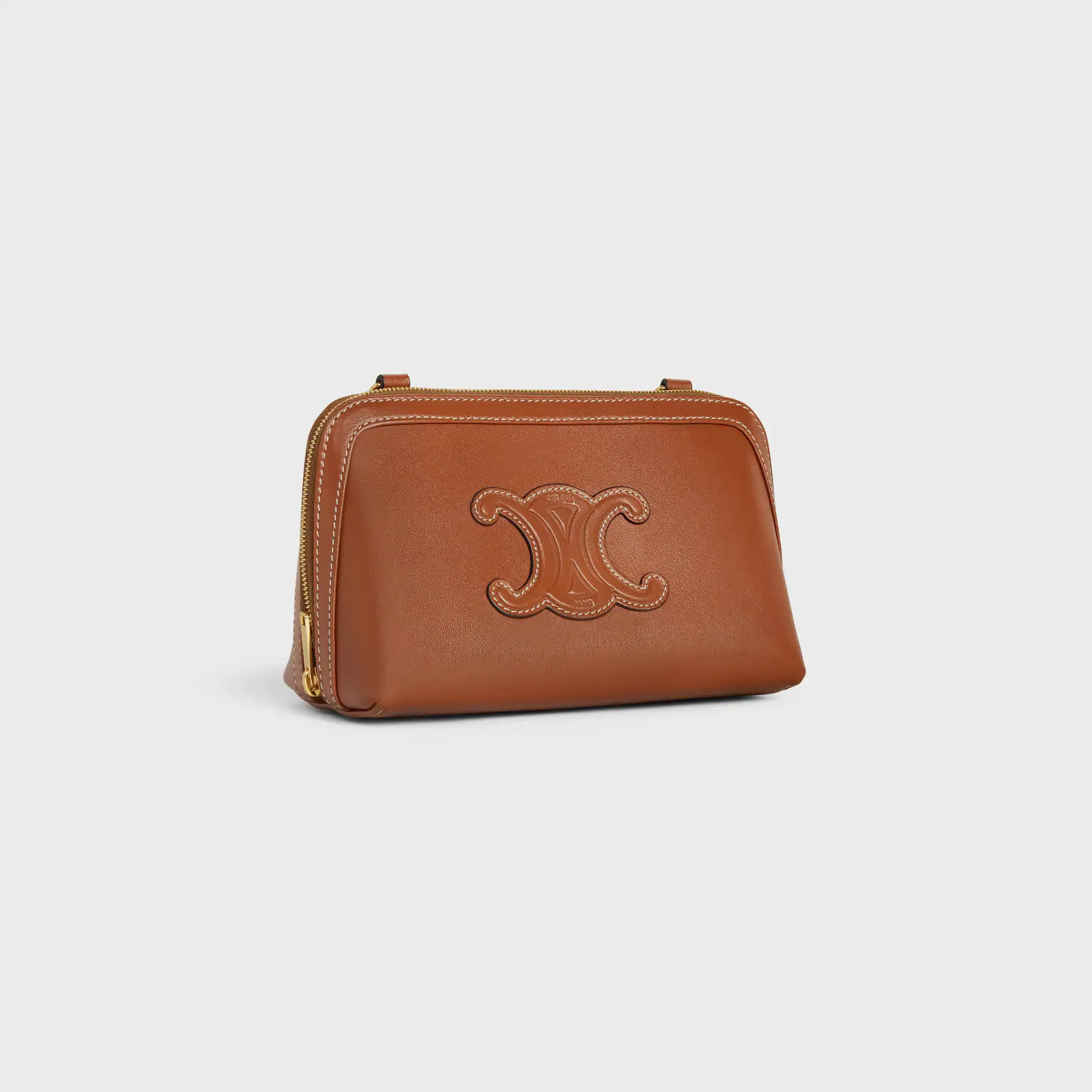 Clutch em Corrente em Couro de Novilho Lisa